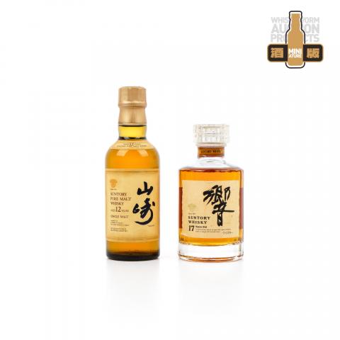【中样】响 17年/山崎 12年 金花标 180ml*2