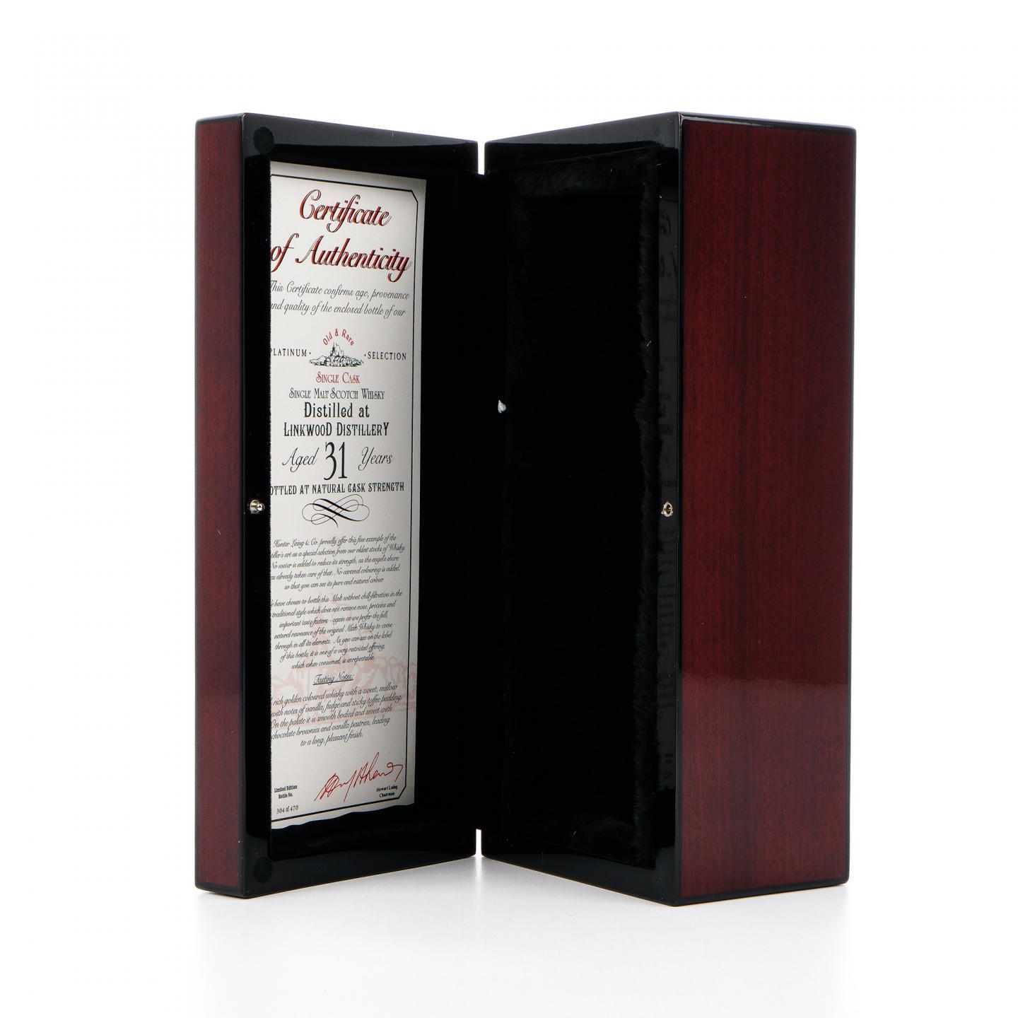 林可伍德 31年 1989-2021 单桶桶强 HL Old & Rare 50.1%