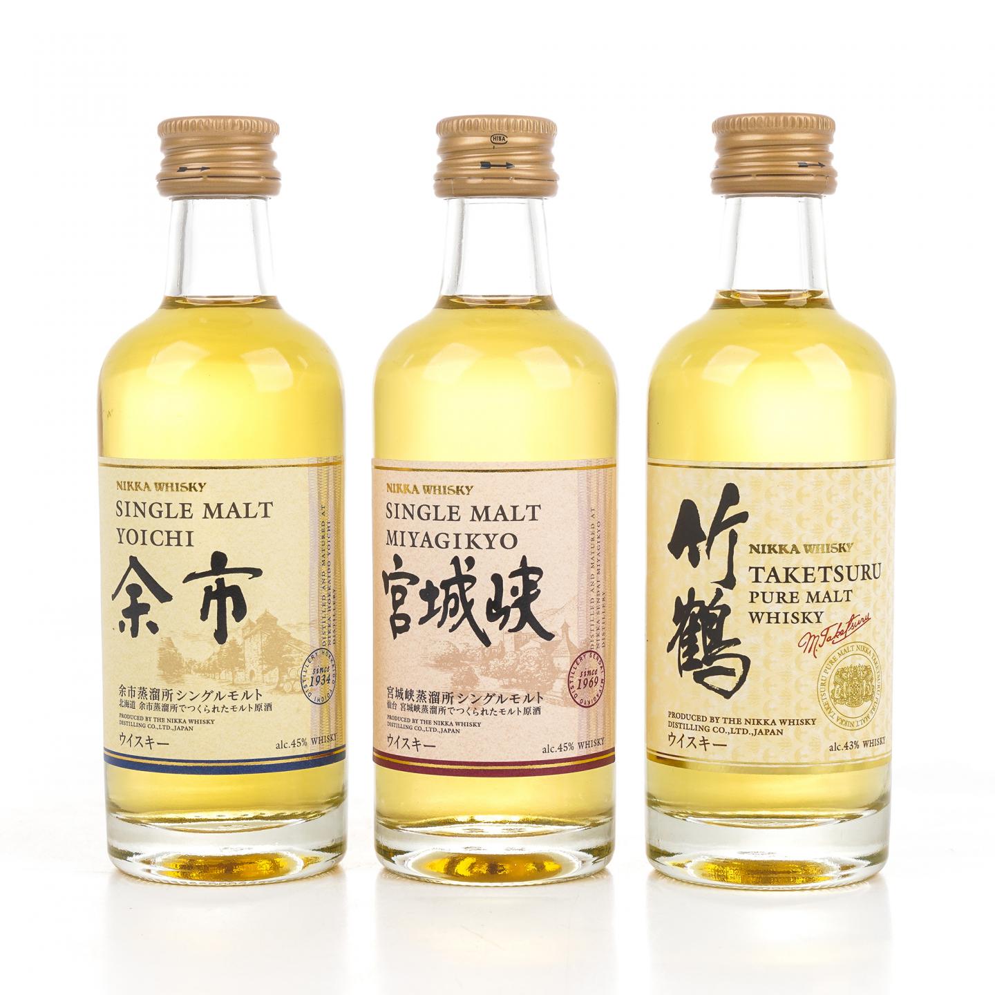 【酒版】余市/宫城峡/竹鹤/三得利 Special Reserve 50ml*5