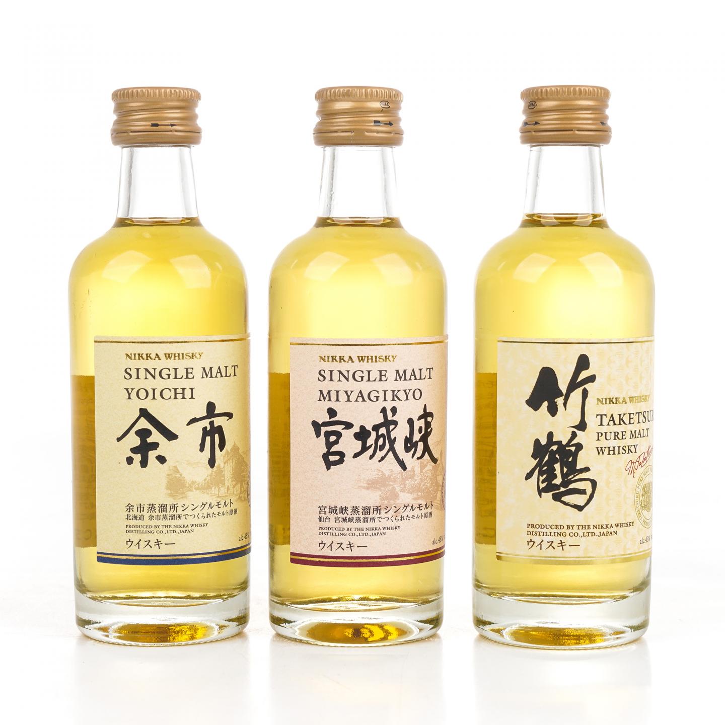 【酒版】余市/宫城峡/竹鹤/三得利 Special Reserve 50ml*5