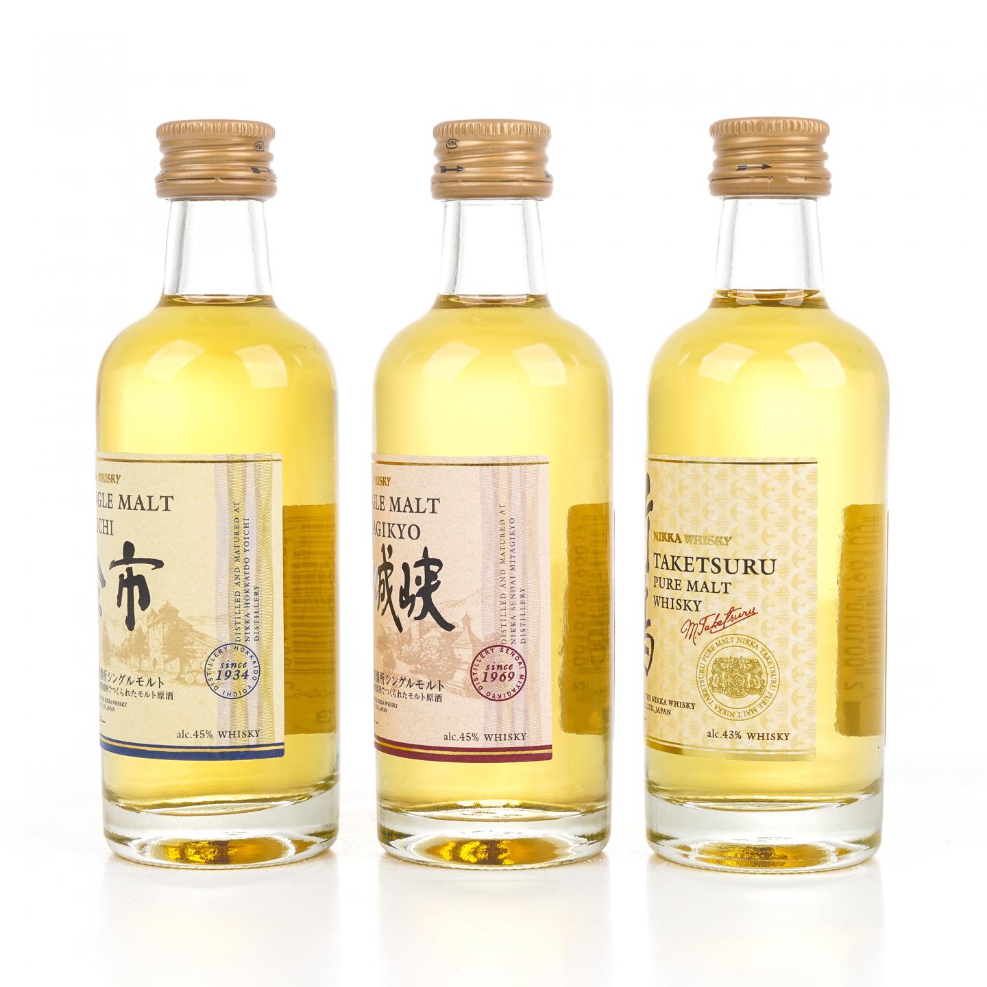 【酒版】余市/宫城峡/竹鹤/三得利 Special Reserve 50ml*5