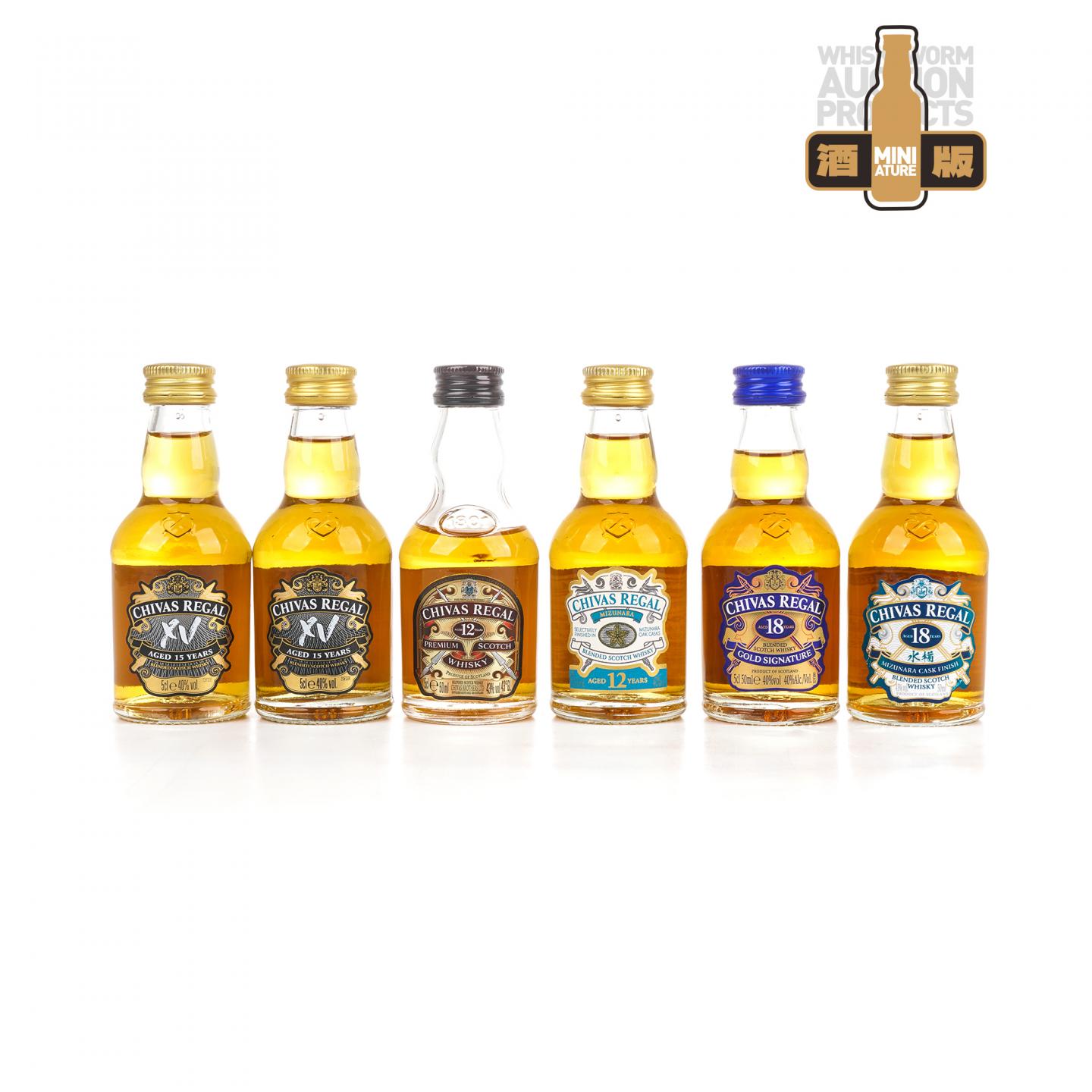 【酒版】芝华士系列 12/15/18年 6支组*50ml