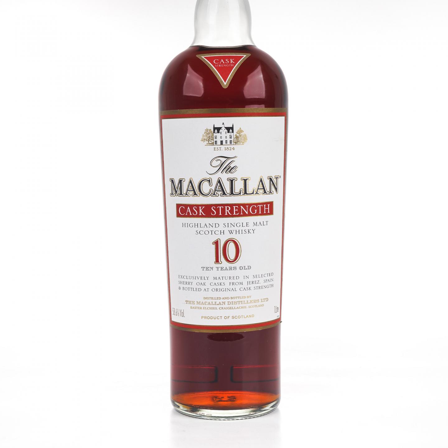 麦卡伦 10年 桶强 1升装 58.6%