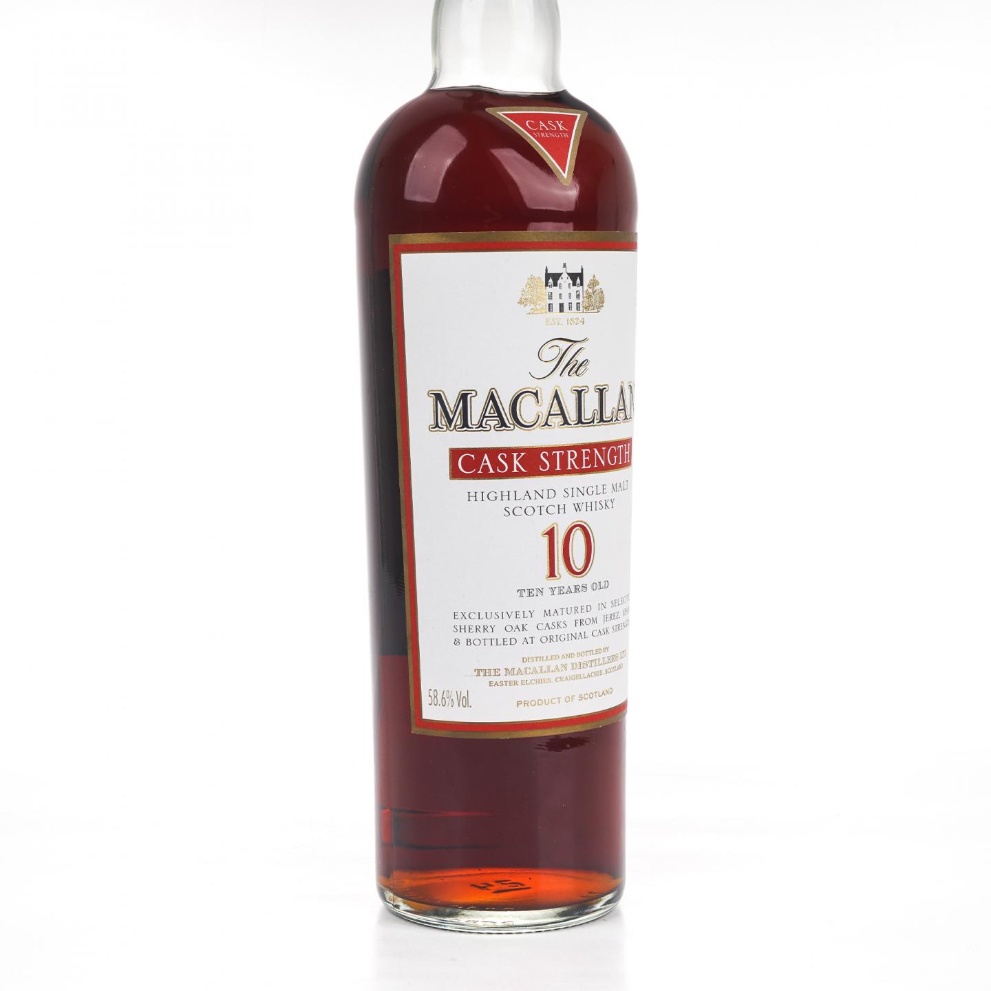 麦卡伦 10年 桶强 1升装 58.6%