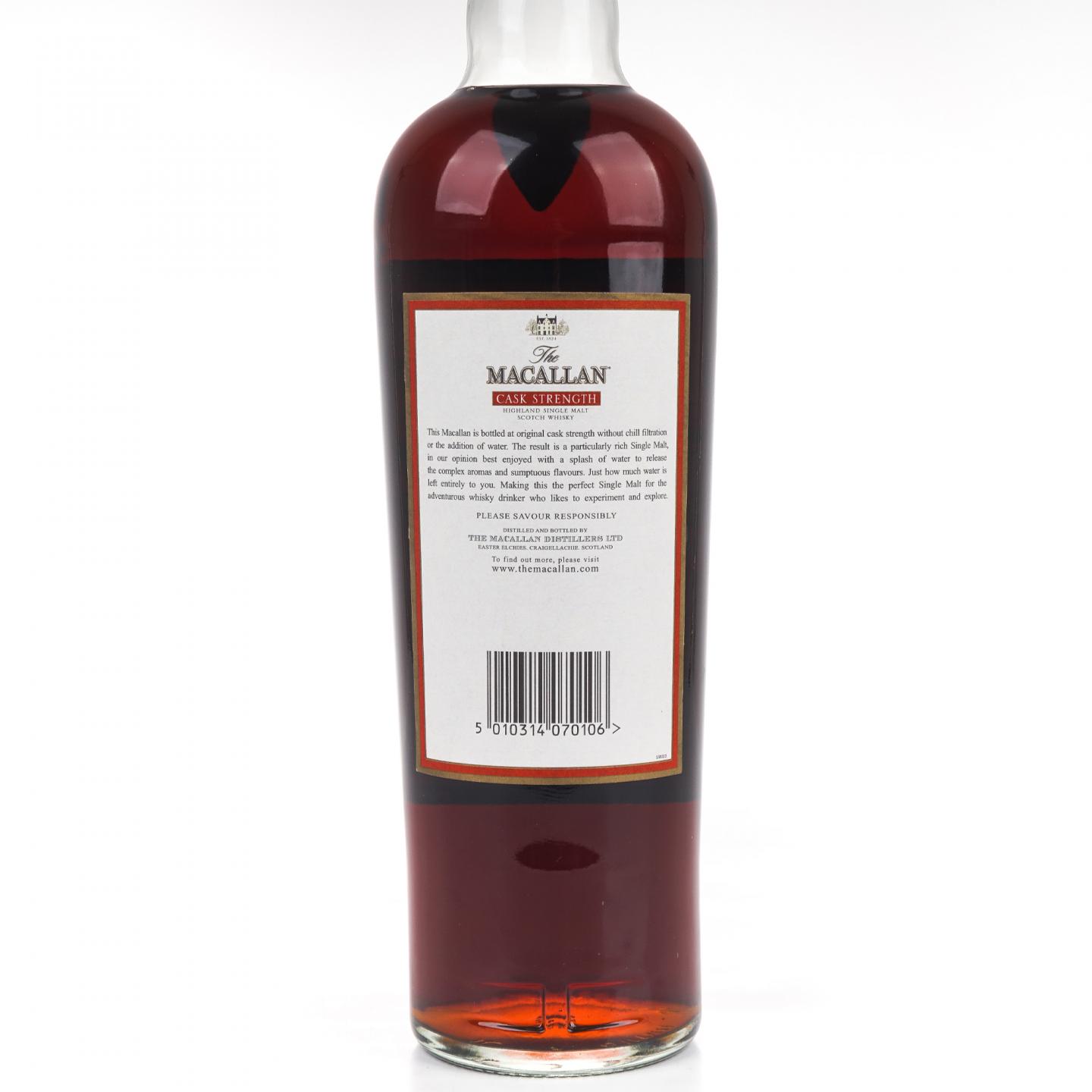 麦卡伦 10年 桶强 1升装 58.6%