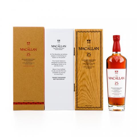 麦卡伦 25年 2025 雪莉桶 木礼盒 43%Vol.