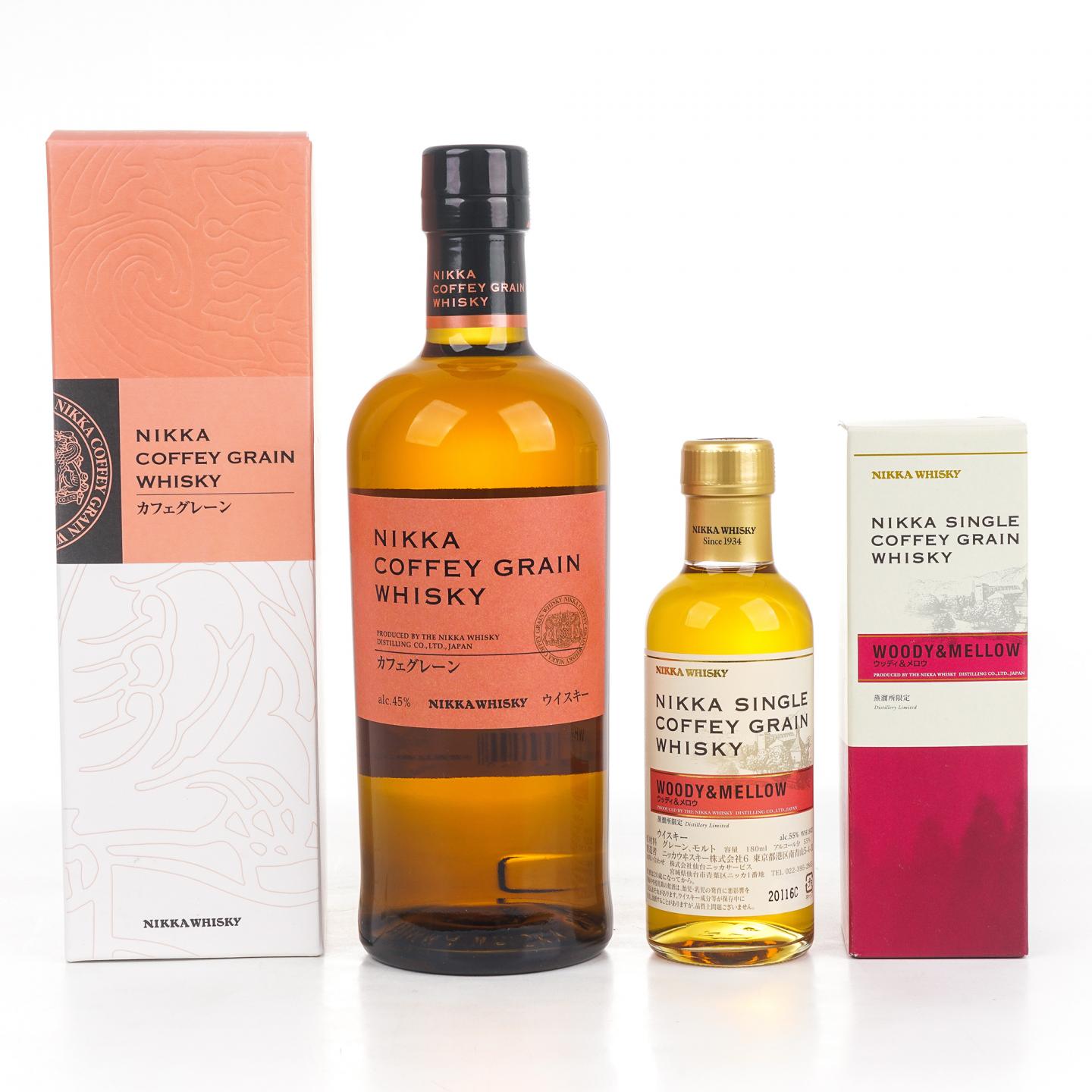 Nikka Coffey Grain 谷物威士忌 700ml+宫城峡 Woody & Mellow 180ml