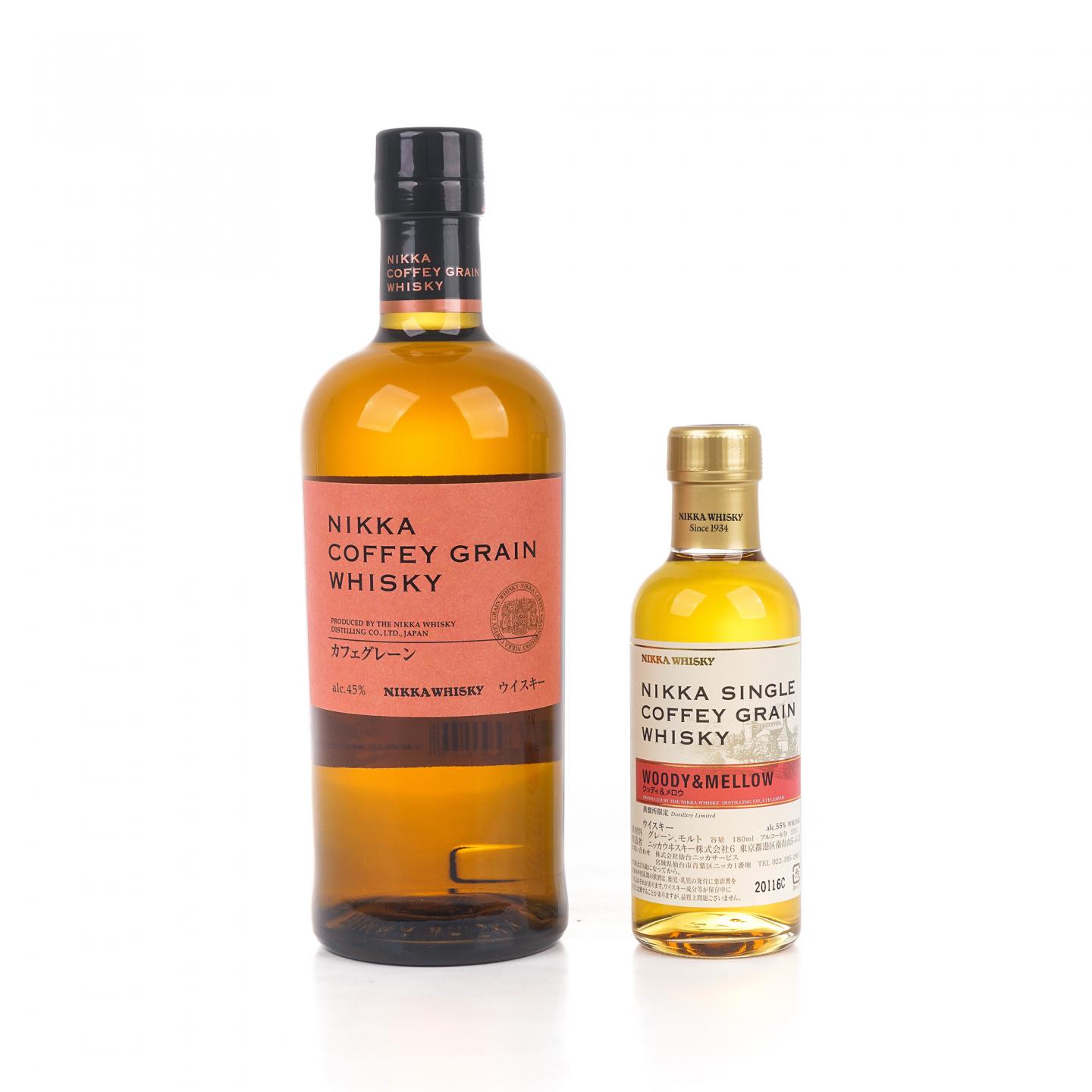 Nikka Coffey Grain 谷物威士忌 700ml+宫城峡 Woody & Mellow 180ml