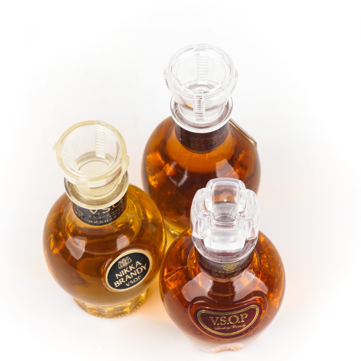 【酒版】三得利 Expo '70 威士忌 50ml+三得利 金花标白兰地 /Nikka 白兰地 50ml*3