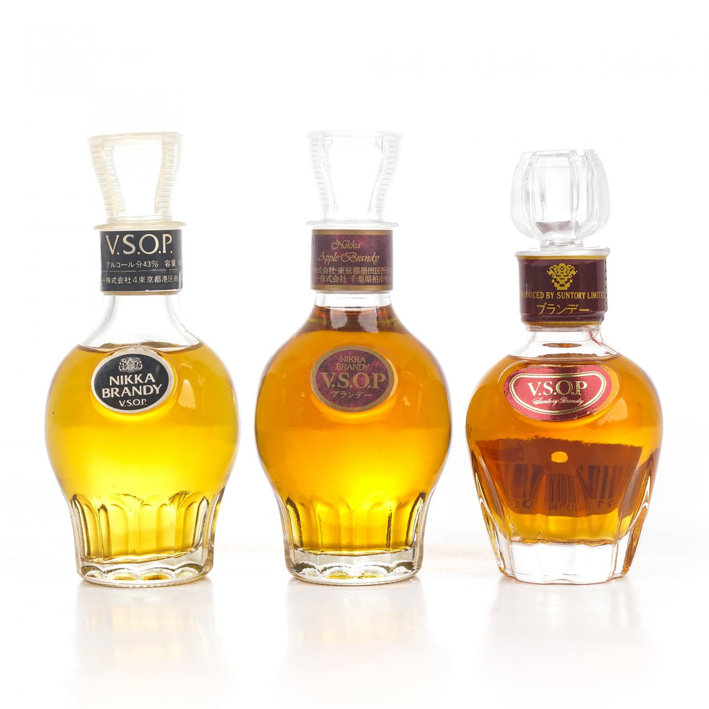 【酒版】三得利 Expo '70 威士忌 50ml+三得利 金花标白兰地 /Nikka 白兰地 50ml*3