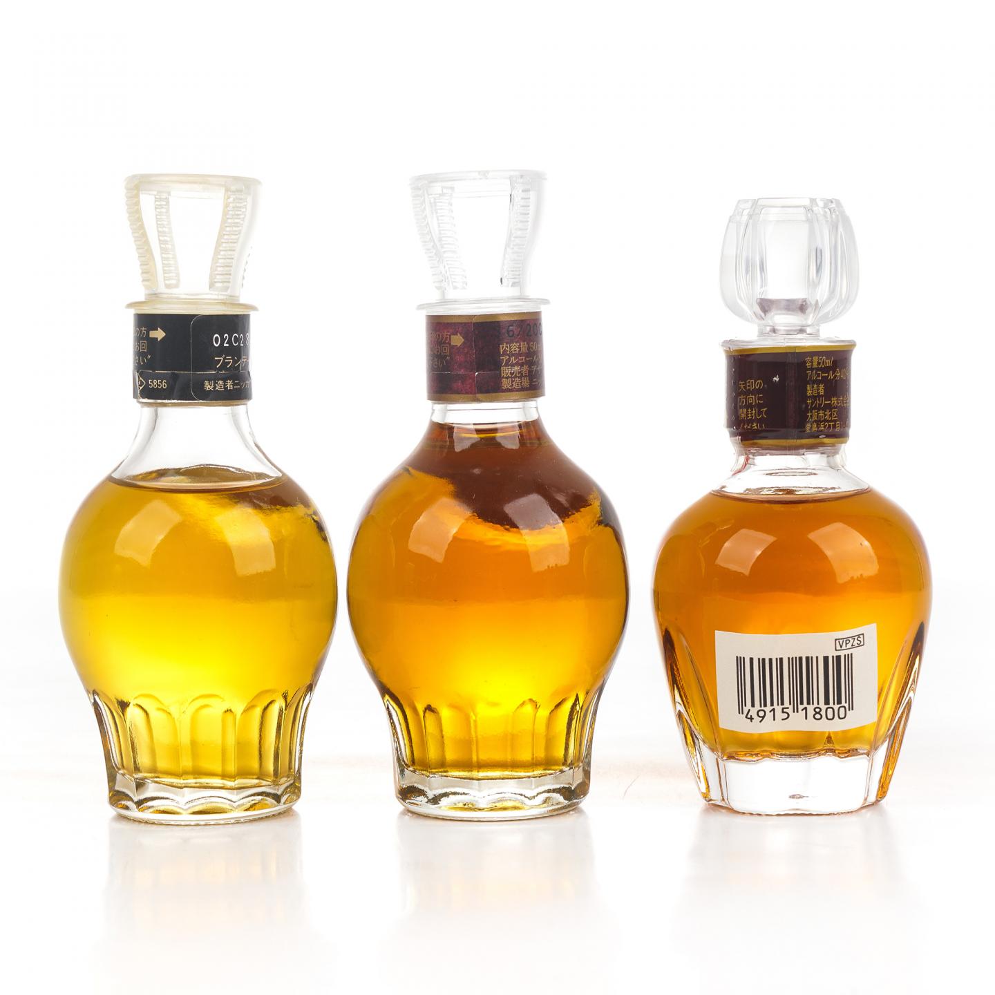 【酒版】三得利 Expo '70 威士忌 50ml+三得利 金花标白兰地 /Nikka 白兰地 50ml*3