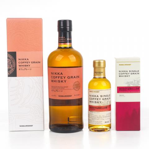 Nikka Coffey Grain 谷物威士忌 700ml+宫城峡 Woody & Mellow 180ml