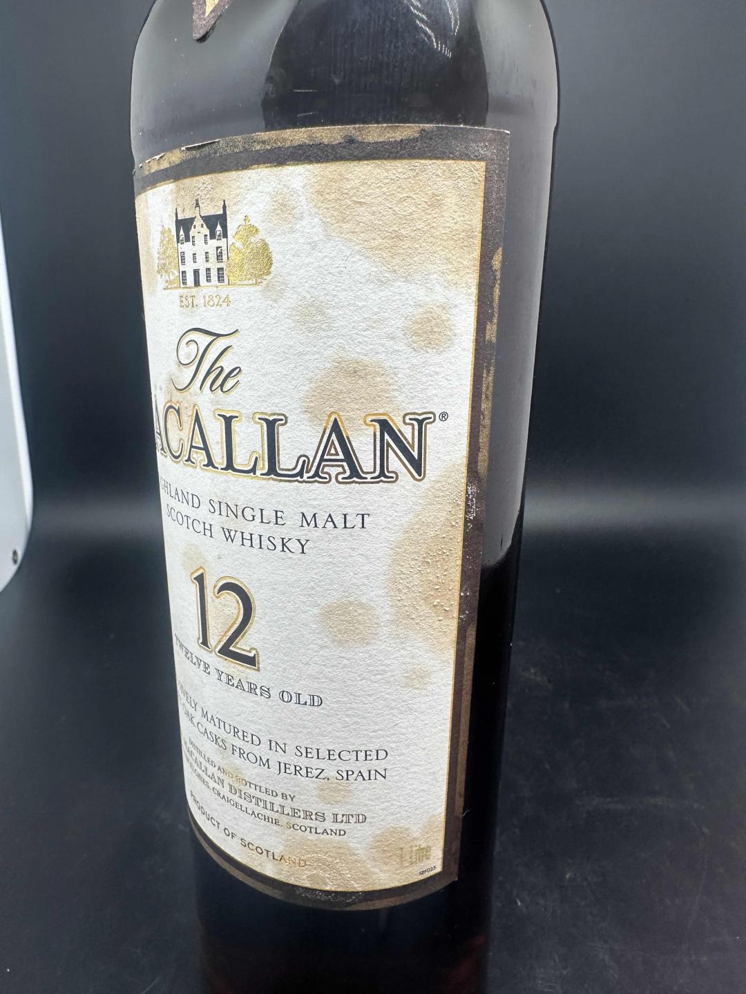 旧版麦卡伦12年1L装 标瑕疵