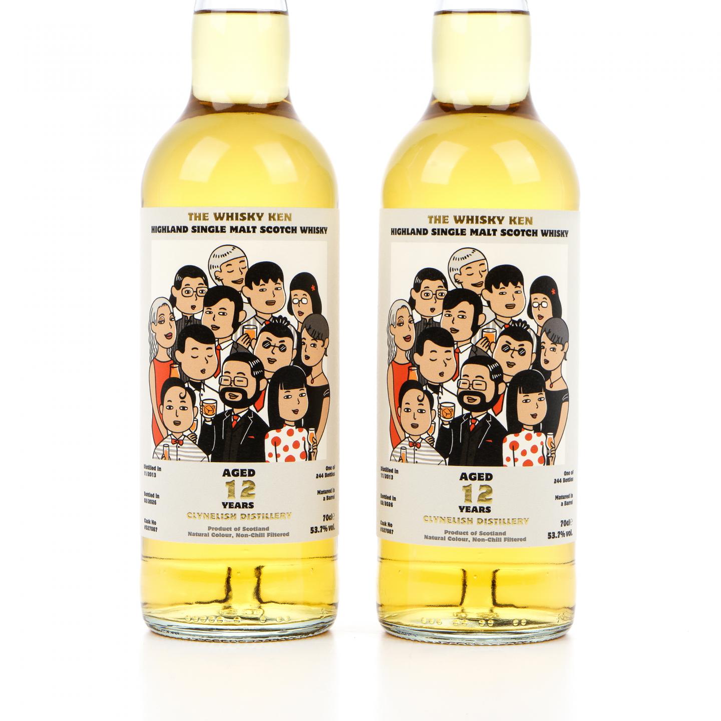 克里尼利基 12年 2013-2026 The Whisky Ken 2瓶组