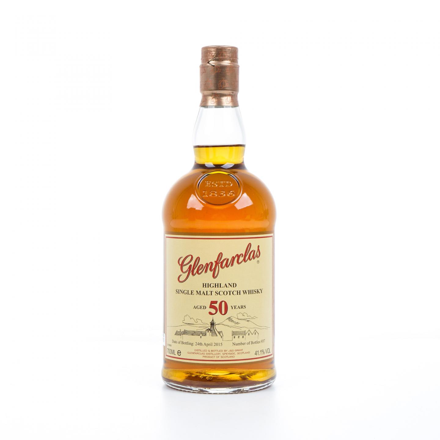 格兰花格 50年 2015 礼盒 700ml 41.1%Vol