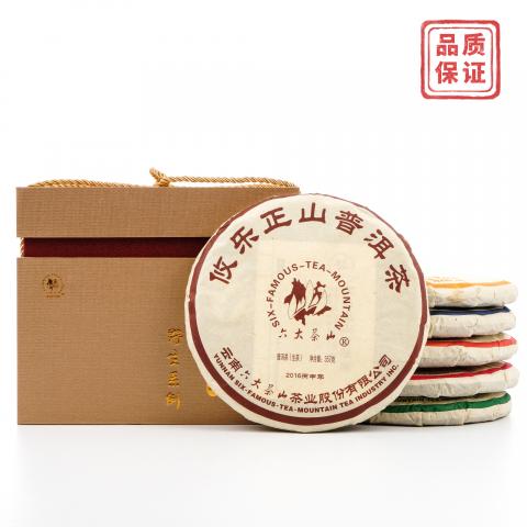 2016年 六大茶山普洱生茶套组 357g*6饼 干仓