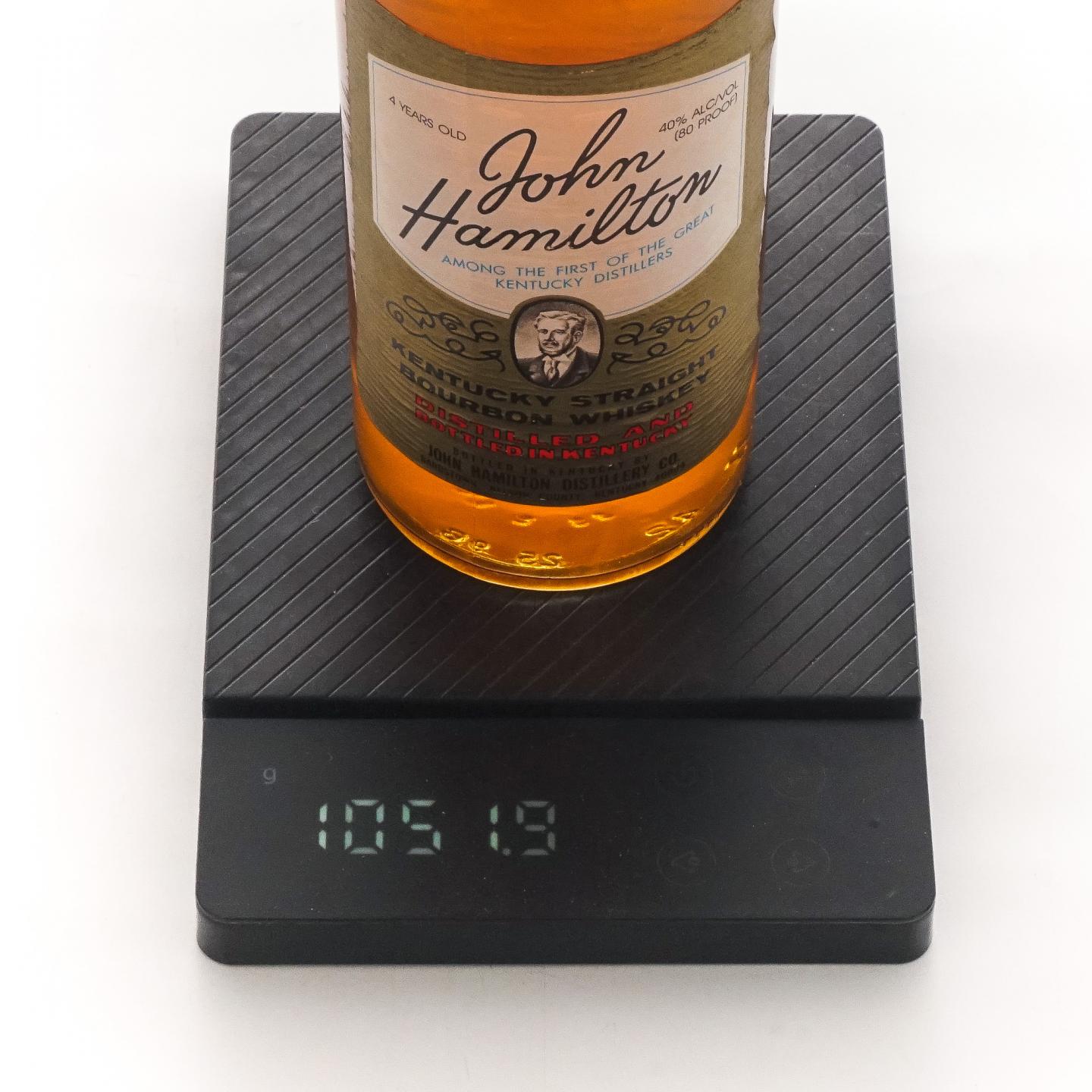 John Hamilton 4年 肯塔基纯波本威士忌