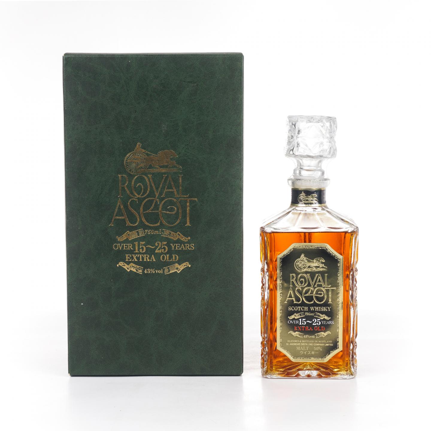 皇家阿斯科特Over15-25年苏格兰调和威士忌水晶瓶750ml_大拍-酒虫网