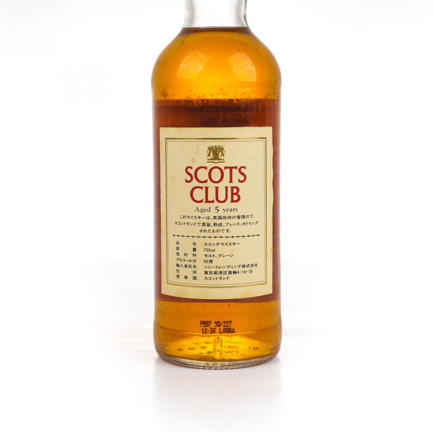 SCOTS CLUB 5年 调和威士忌 750ml