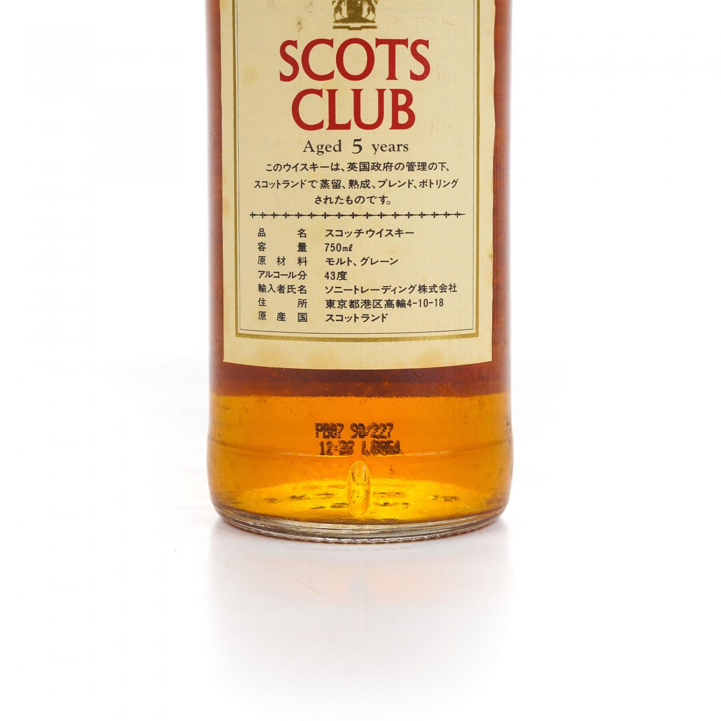 SCOTS CLUB 5年 调和威士忌 750ml