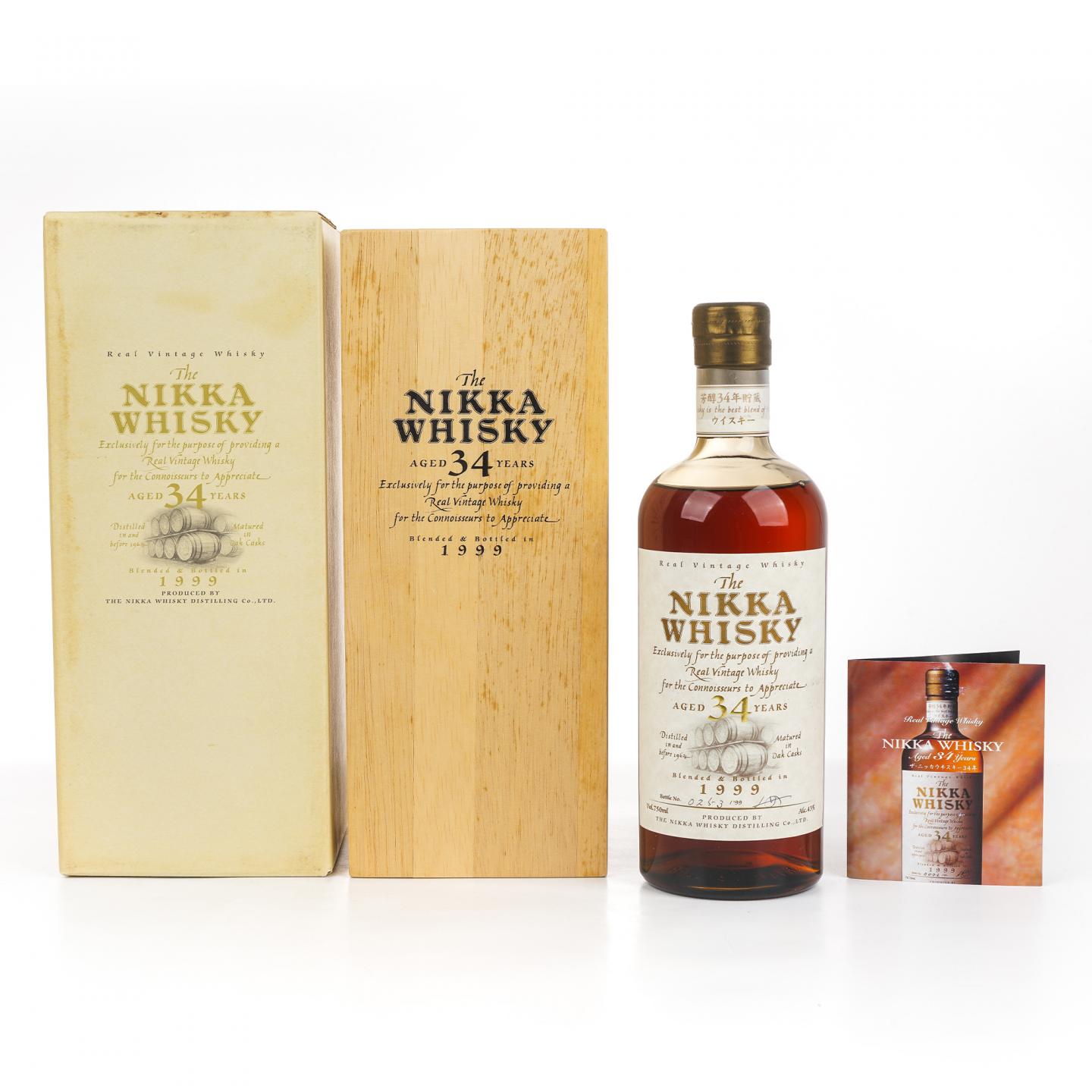 Nikka 34年 1999 调和 750ml