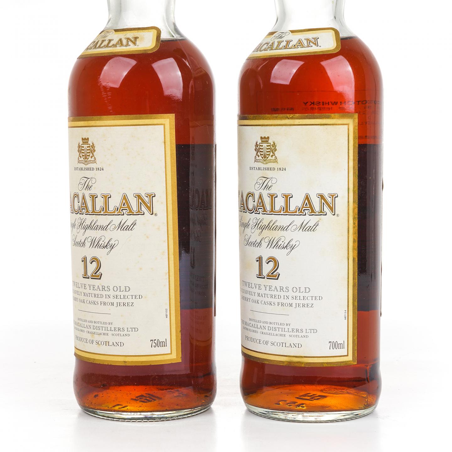 麦卡伦 12年 雪莉桶 700ml+750ml