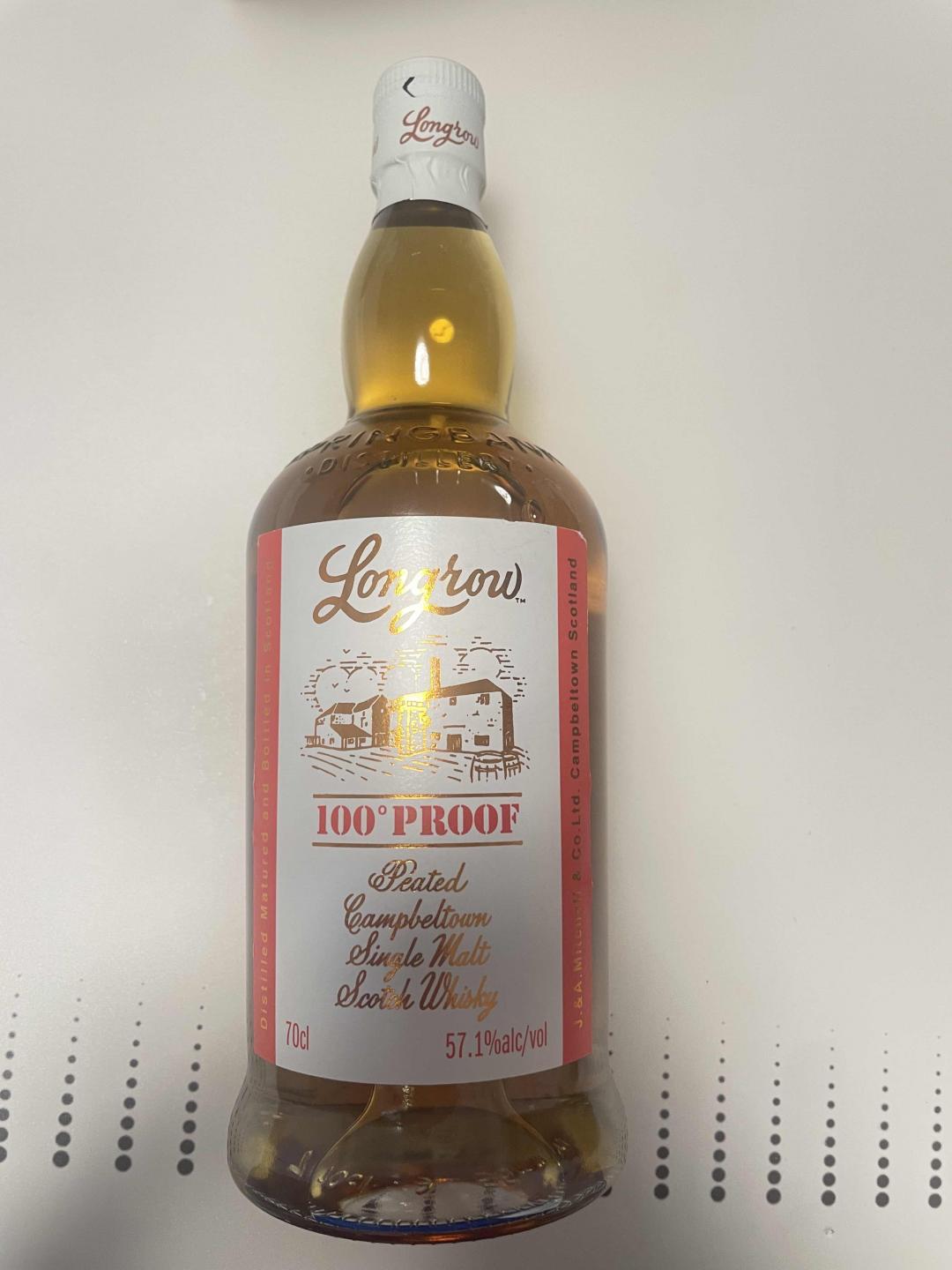 Longrow 100° Proof （朗格罗100度证明）威士忌