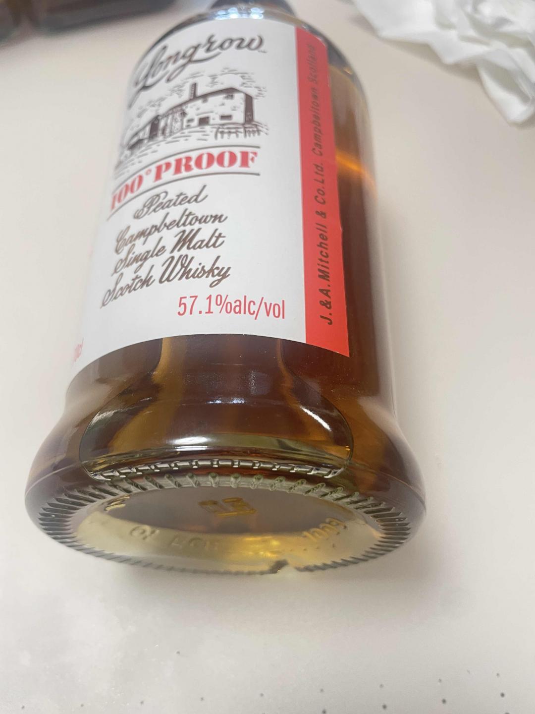 Longrow 100° Proof （朗格罗100度证明）威士忌