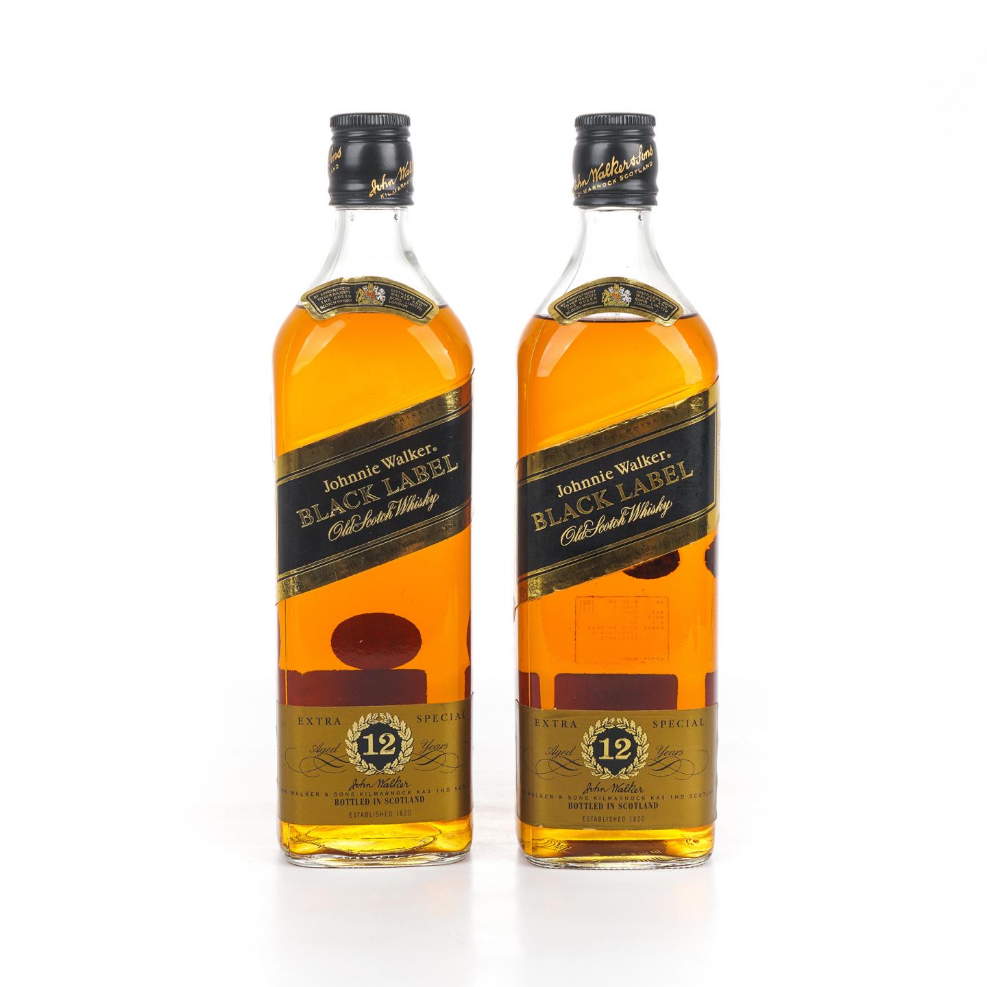 尊尼获加 黑方 12年 Extra Special 750ml*2支组