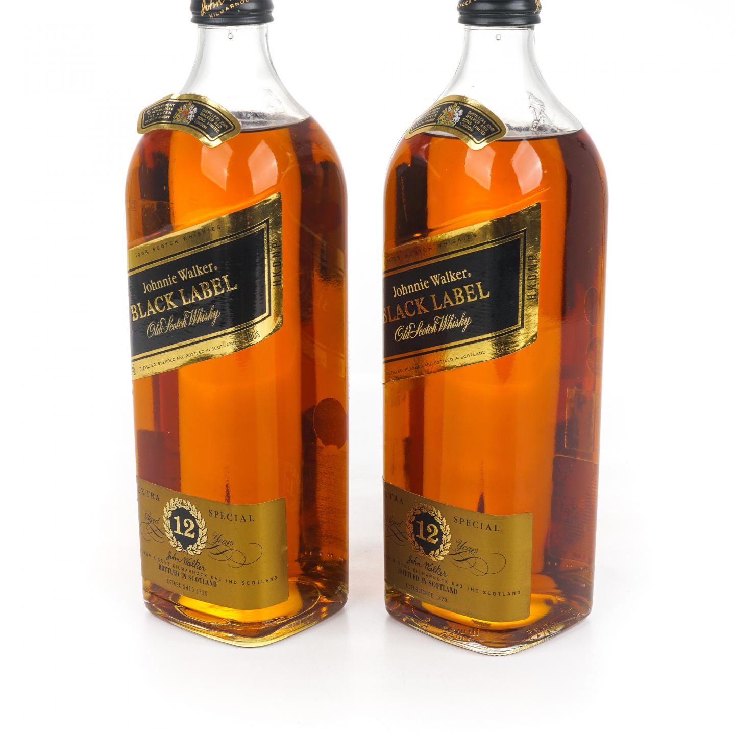 尊尼获加 黑方 12年 Extra Special 750ml*2支组