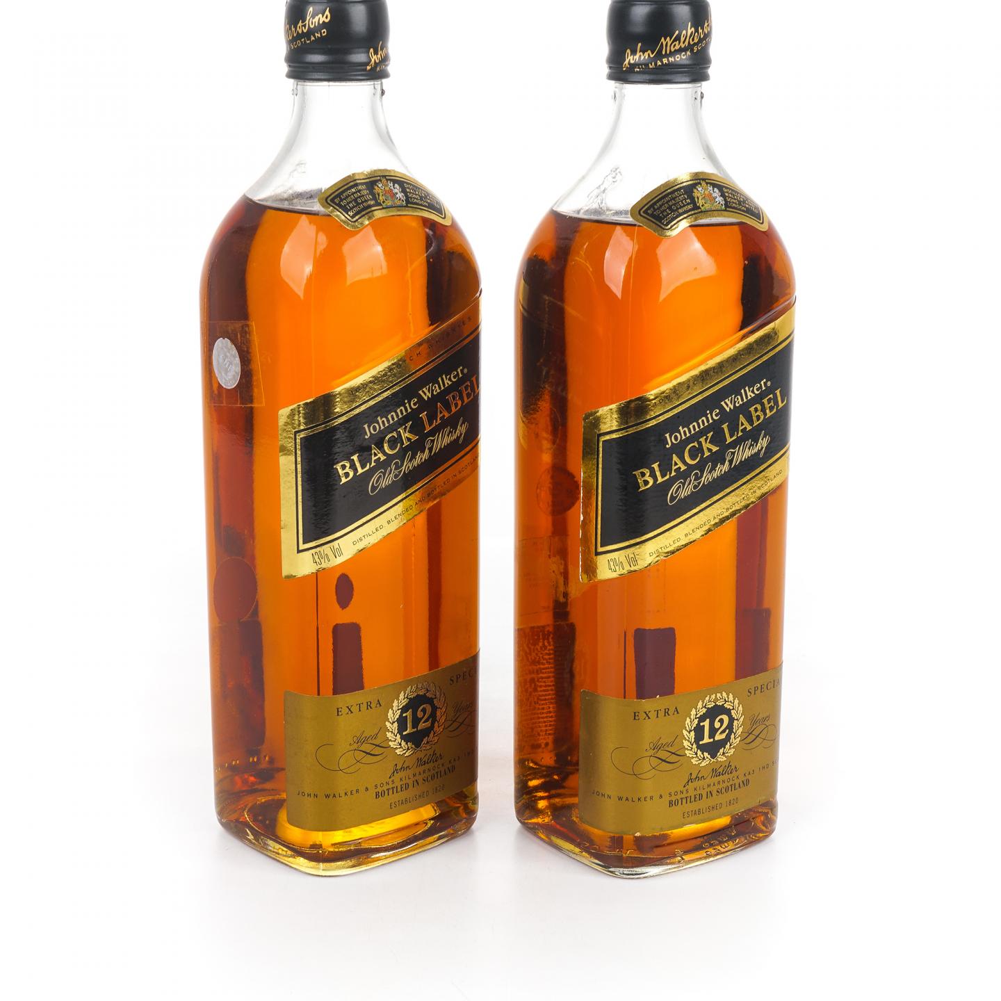 尊尼获加 黑方 12年 Extra Special 750ml*2支组