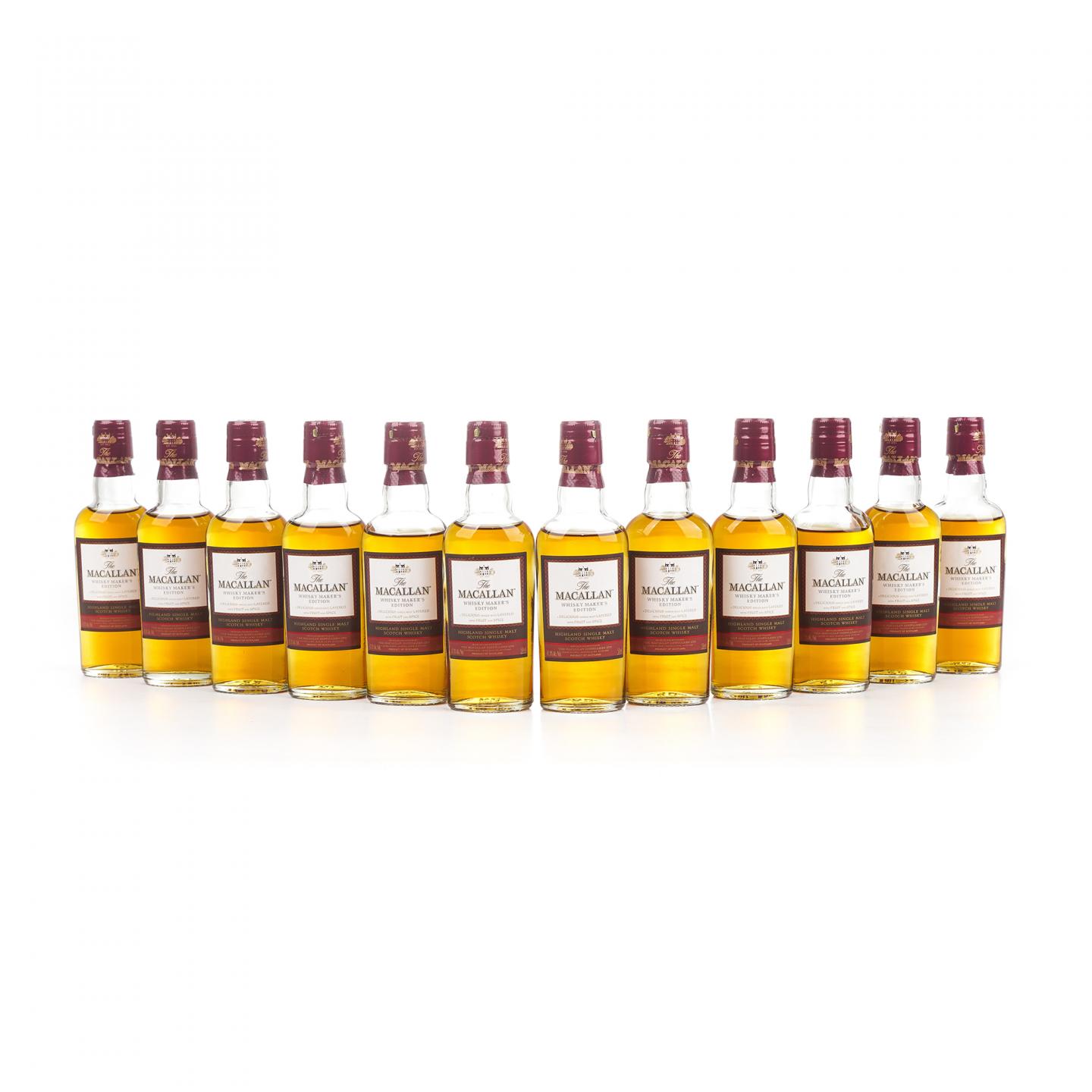 【酒版】麦卡伦 1824系列 Whisky Maker's Edition 12瓶组*50ml