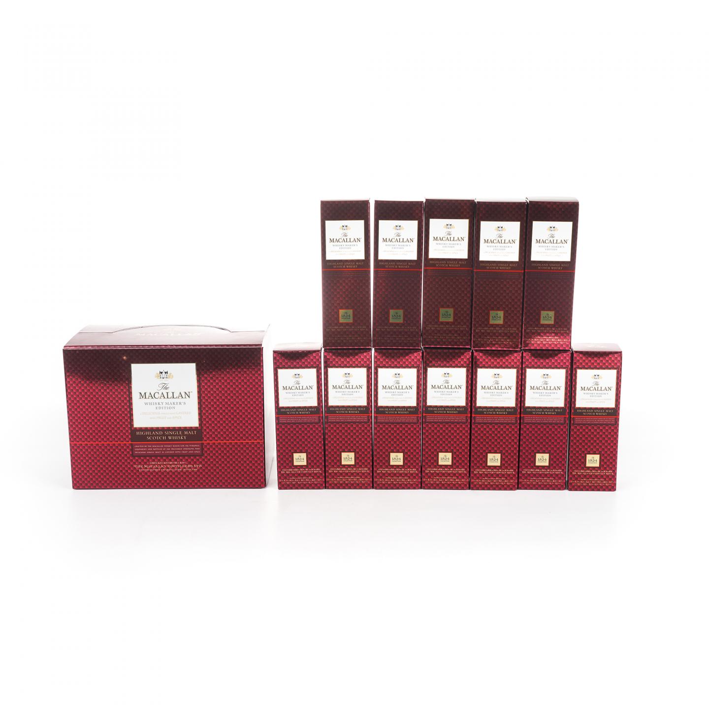 【酒版】麦卡伦 1824系列 Whisky Maker's Edition 12瓶组*50ml