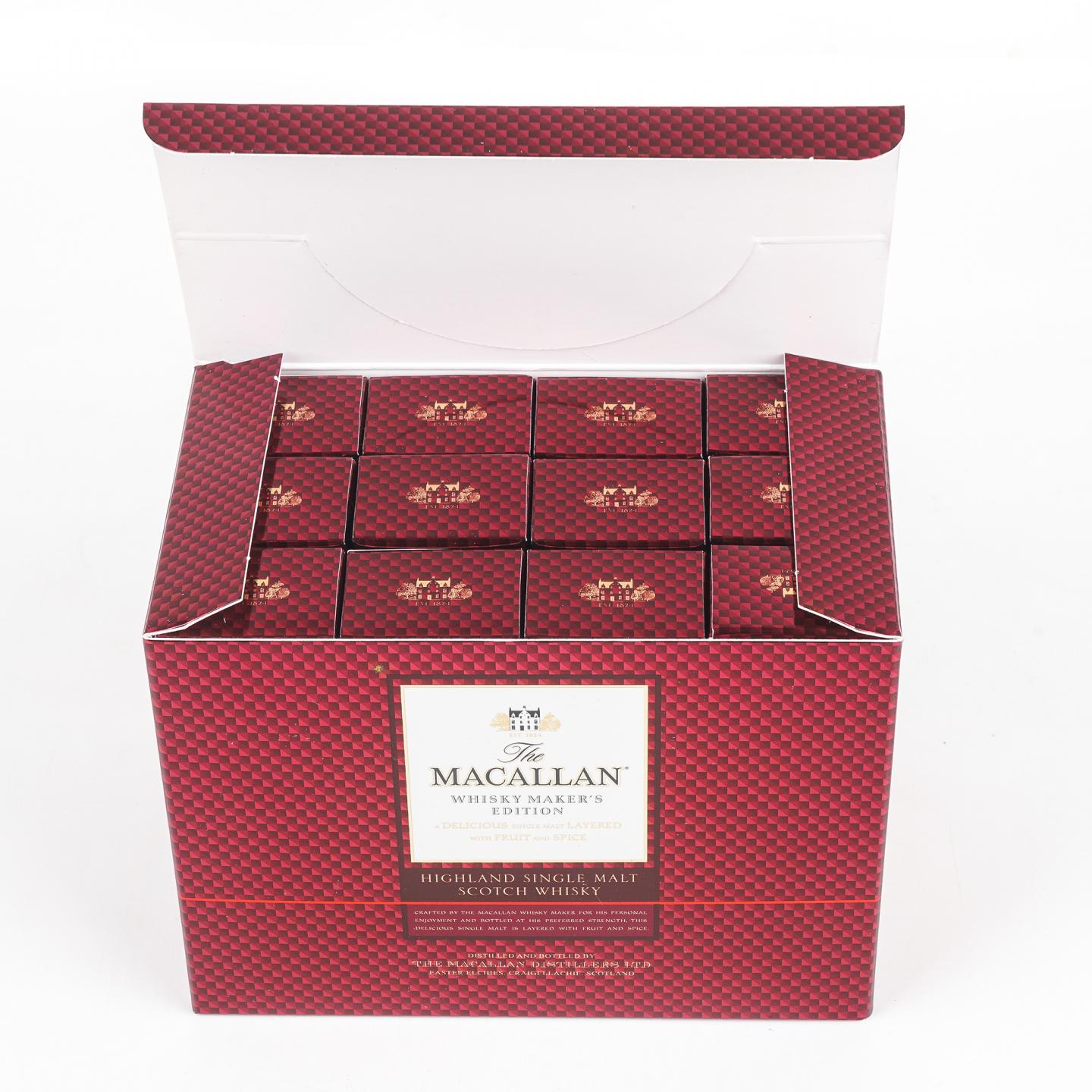 【酒版】麦卡伦 1824系列 Whisky Maker's Edition 12瓶组*50ml