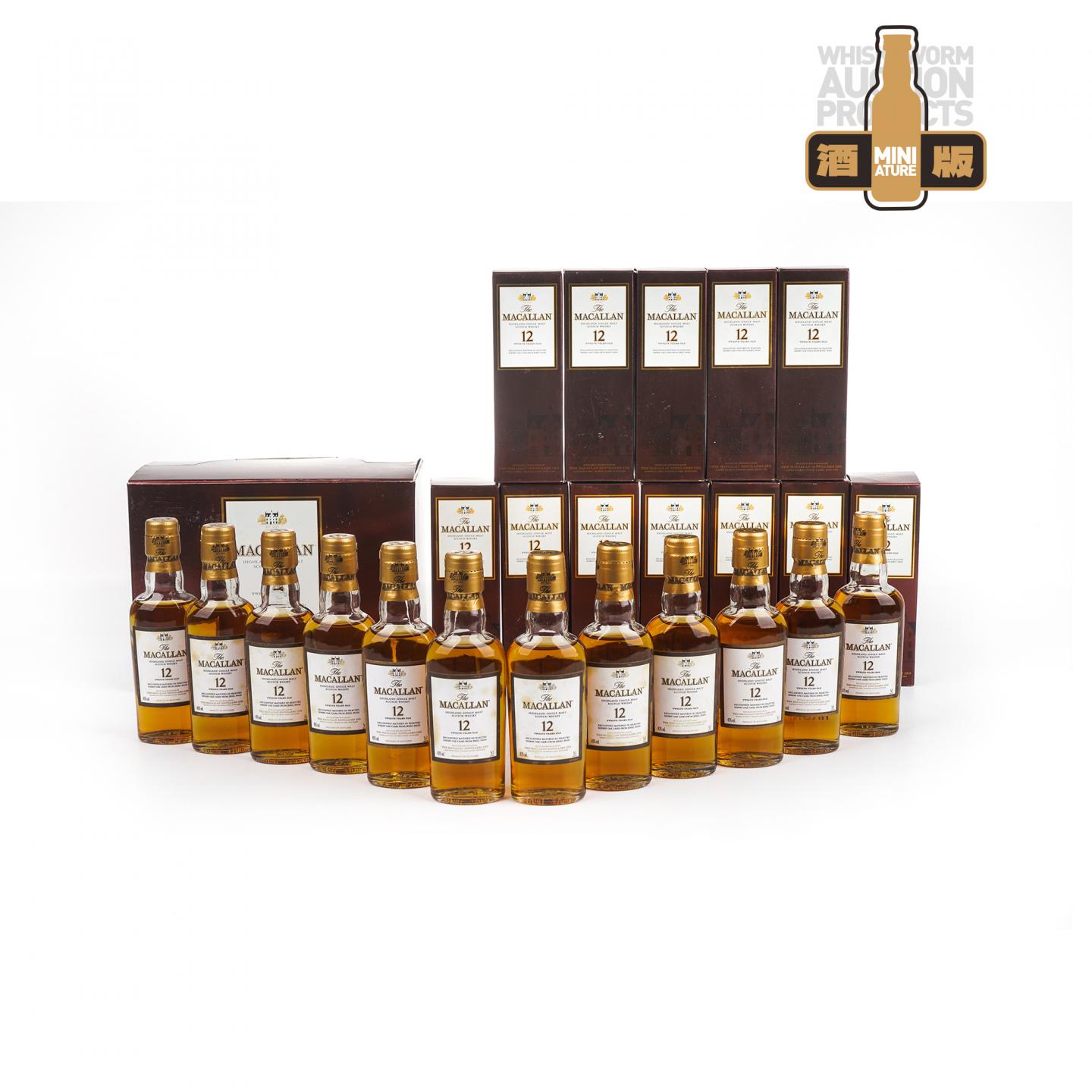 【酒版】Macallan 麦卡伦 12年 雪莉 50ml*12瓶组