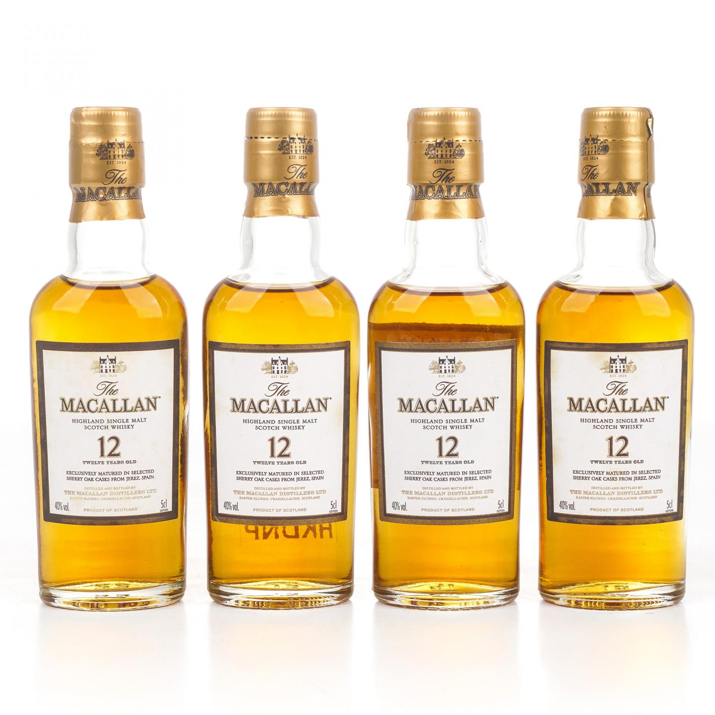 【酒版】Macallan 麦卡伦 12年 雪莉 50ml*12瓶组