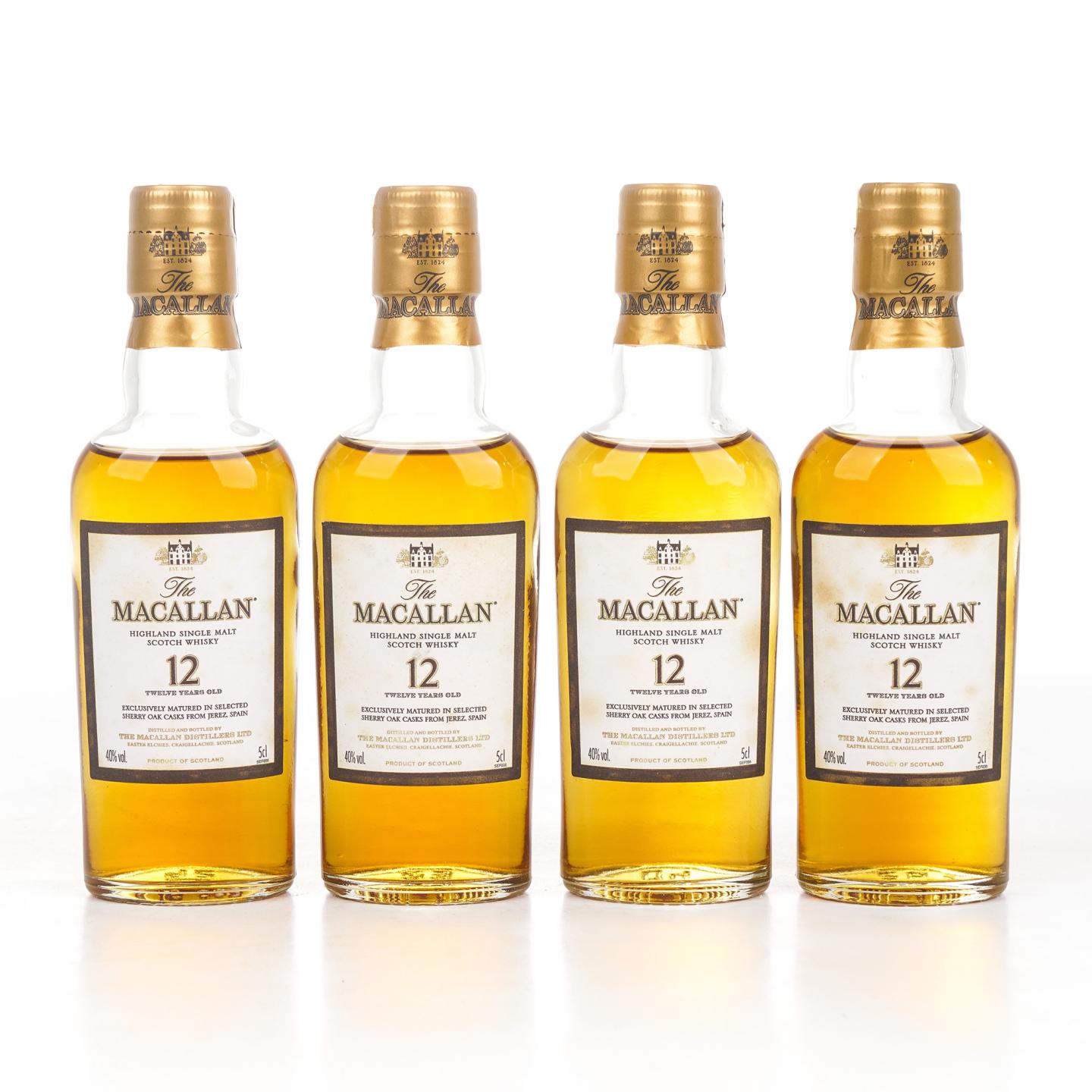 【酒版】Macallan 麦卡伦 12年 雪莉 50ml*12瓶组