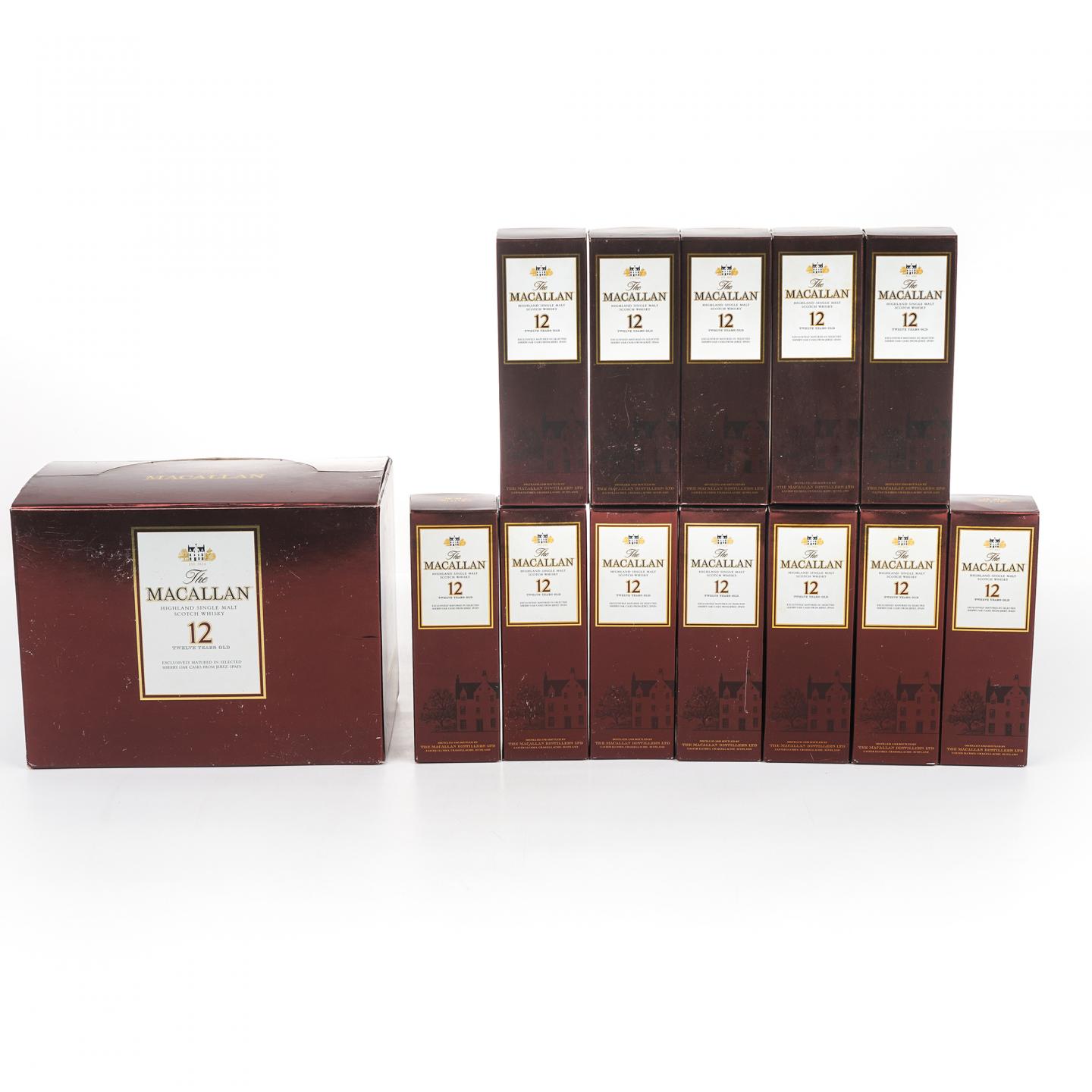【酒版】Macallan 麦卡伦 12年 雪莉 50ml*12瓶组