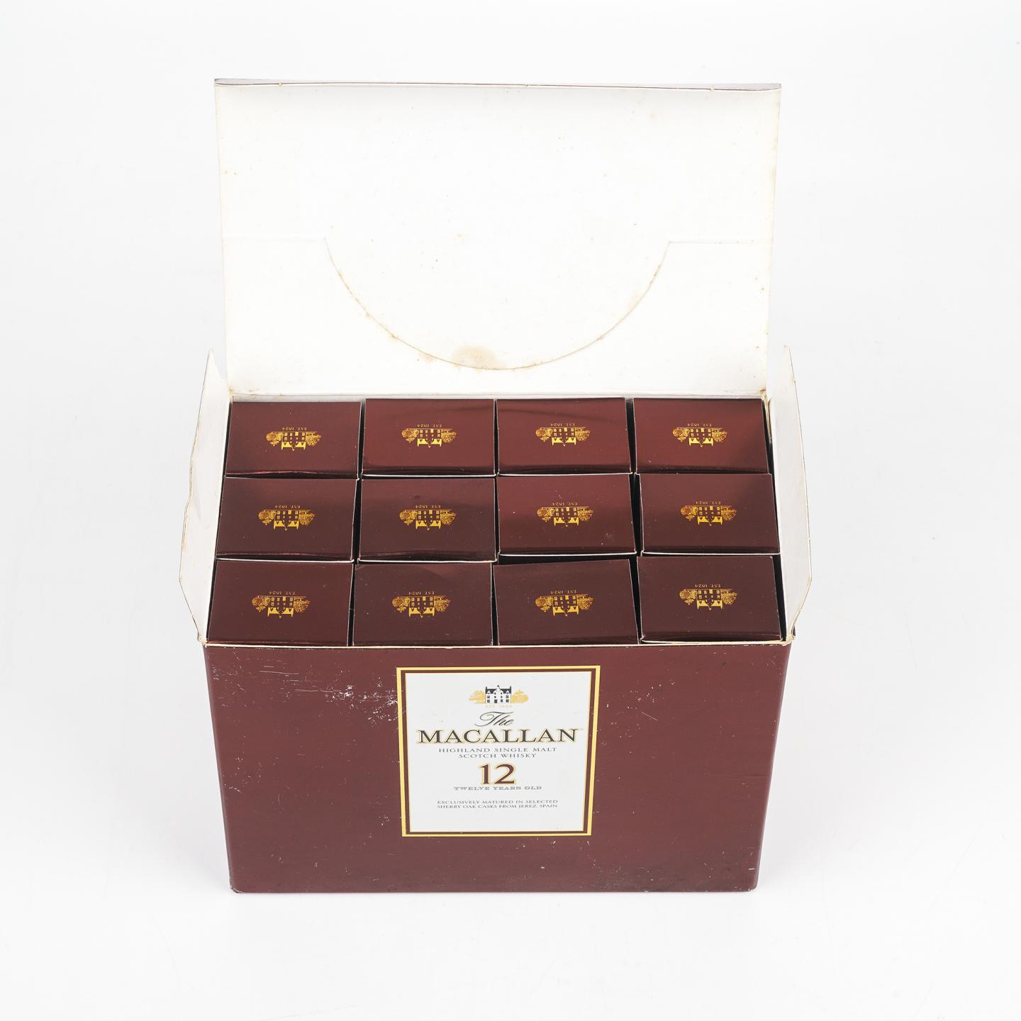 【酒版】Macallan 麦卡伦 12年 雪莉 50ml*12瓶组