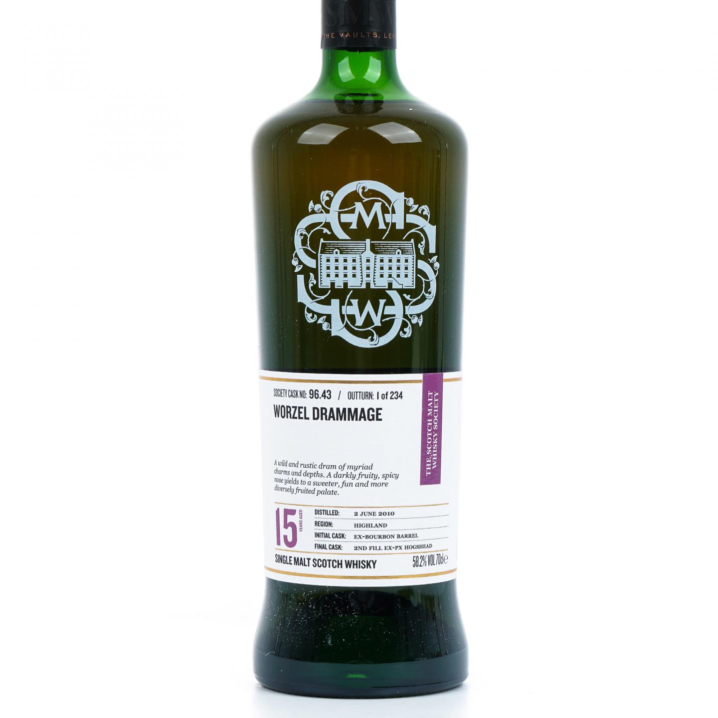 SMWS 96.43 格兰多纳 15年 2010 PX雪莉桶后熟