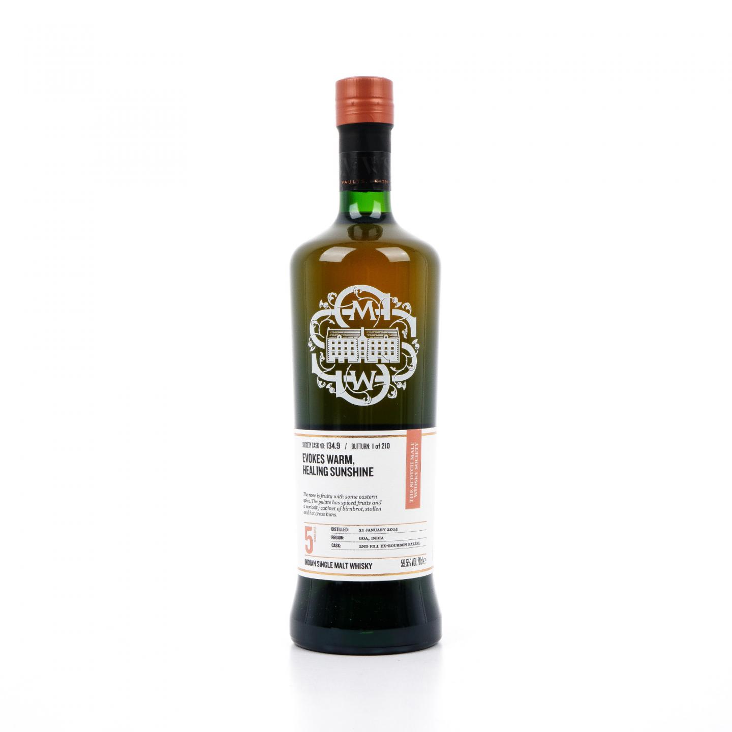 SMWS 134.9 John 5年 2014 印度威士忌
