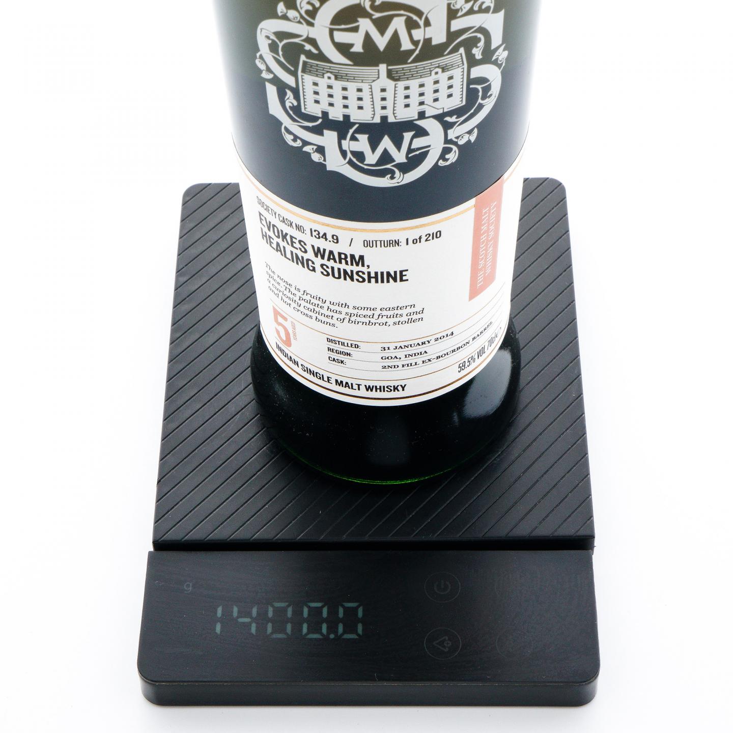 SMWS 134.9 John 5年 2014 印度威士忌