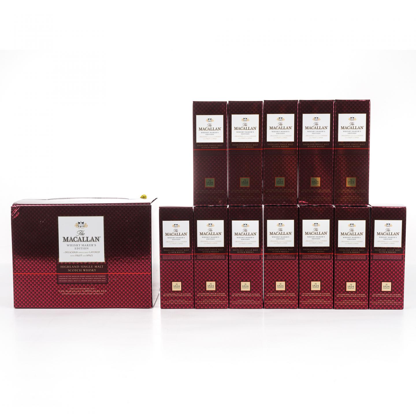 【酒版】麦卡伦 1824系列 Whisky Maker's Edition 12瓶组*50ML