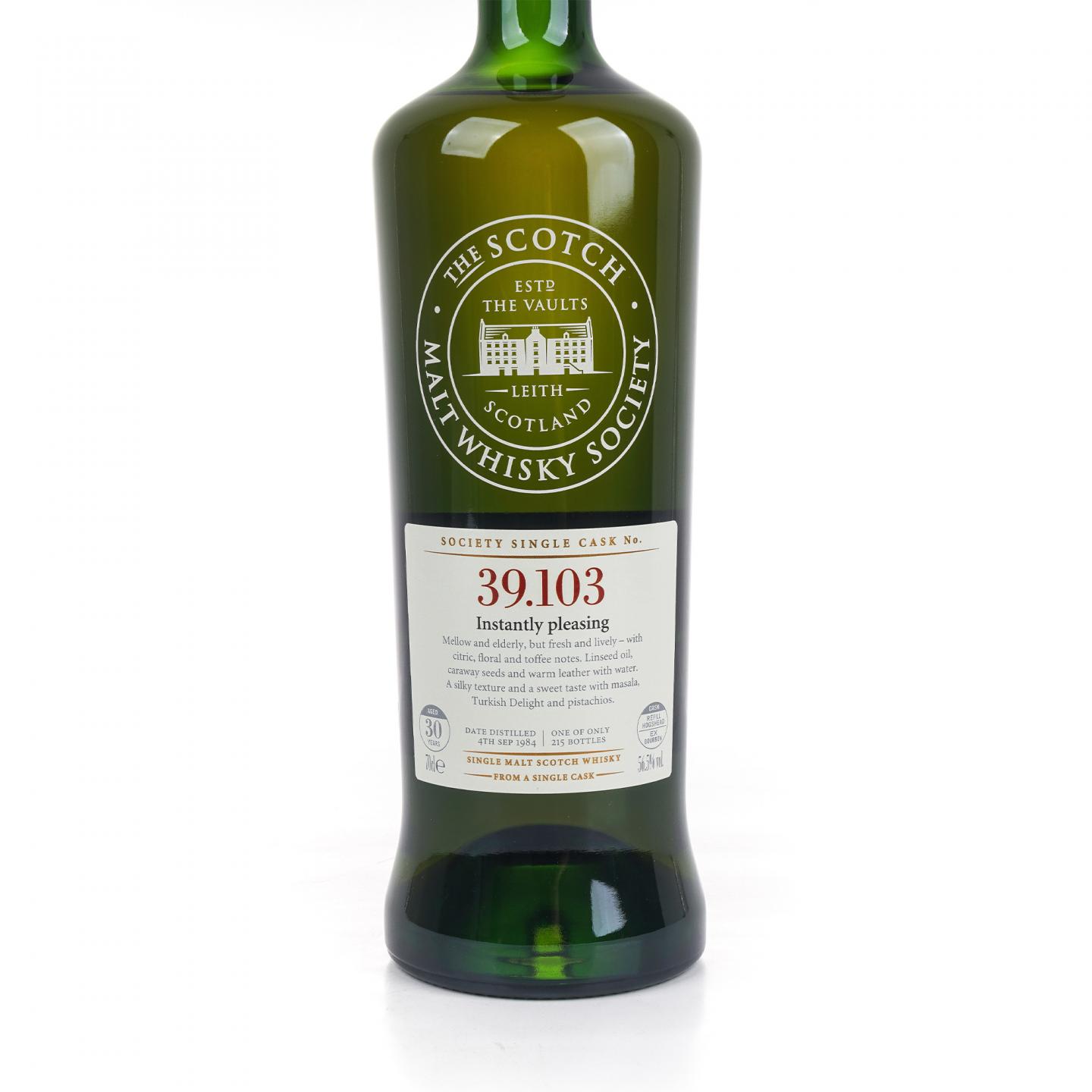 SMWS 39.103 林可伍德 30年 1984 单桶