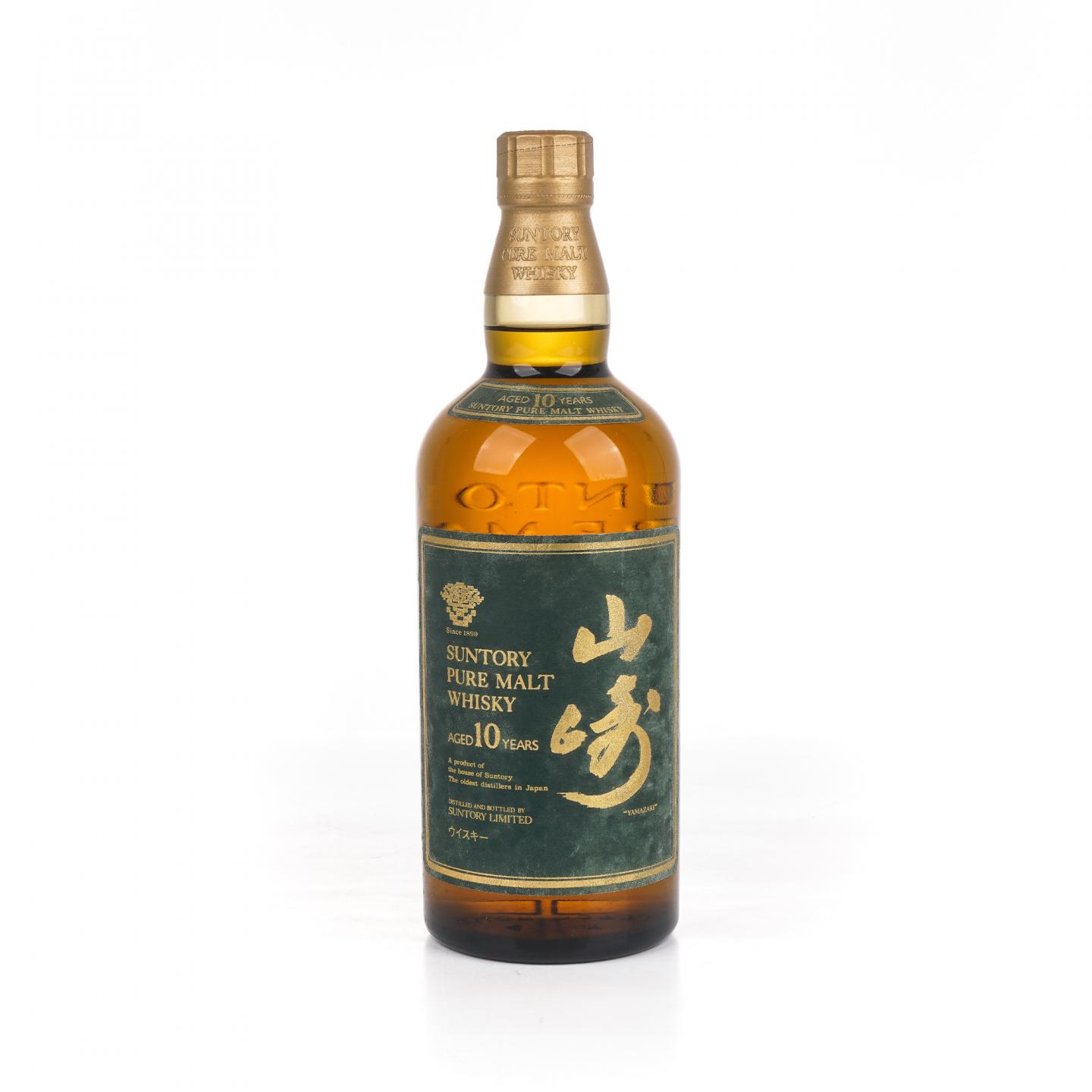 山崎 10年 金花标 Pure Malt 绿标 750ml