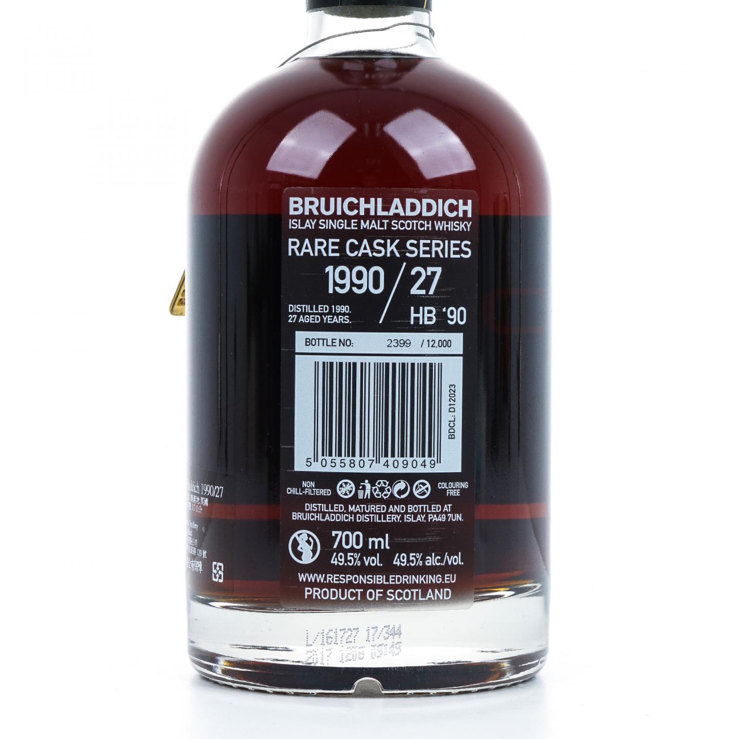 布赫拉迪 27年 1990-2017 Rare Cask