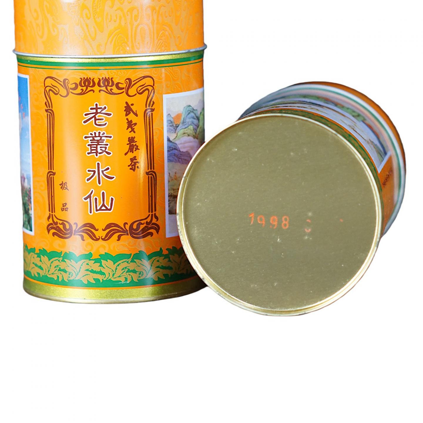 1998年 武夷山市九曲茶厂 原箱建县一千周年纪念 老枞水仙 3罐*125g 干仓