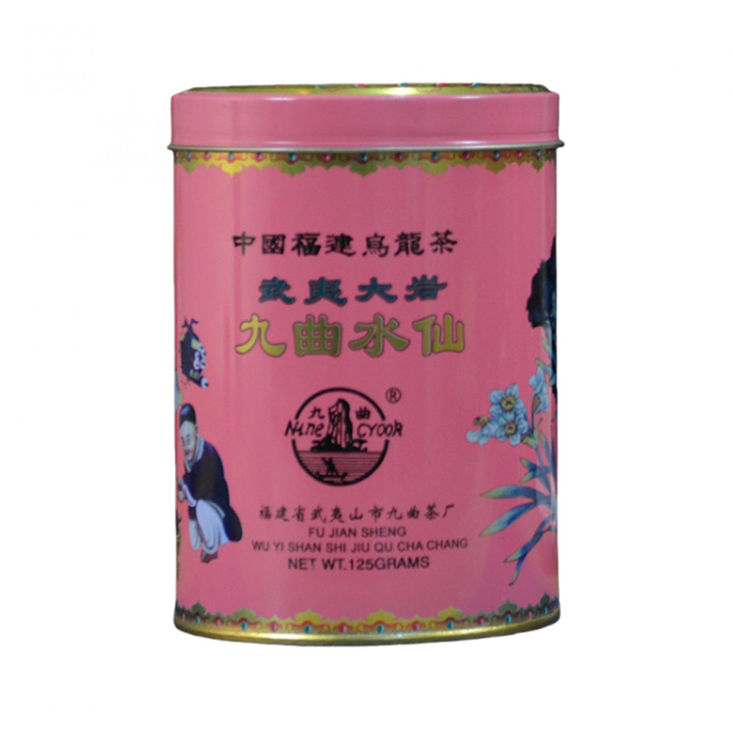 1998年 武夷山市九曲茶厂 原箱大岩产区九曲水仙 一罐*125g 干仓