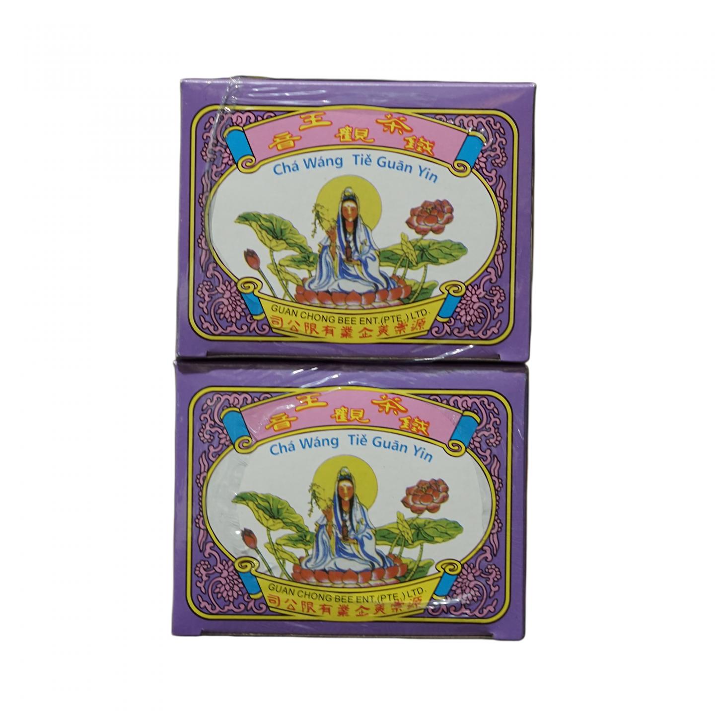 1999年 源崇美茶庄 双龙毛牌茶王铁观音 2盒*144克 干仓