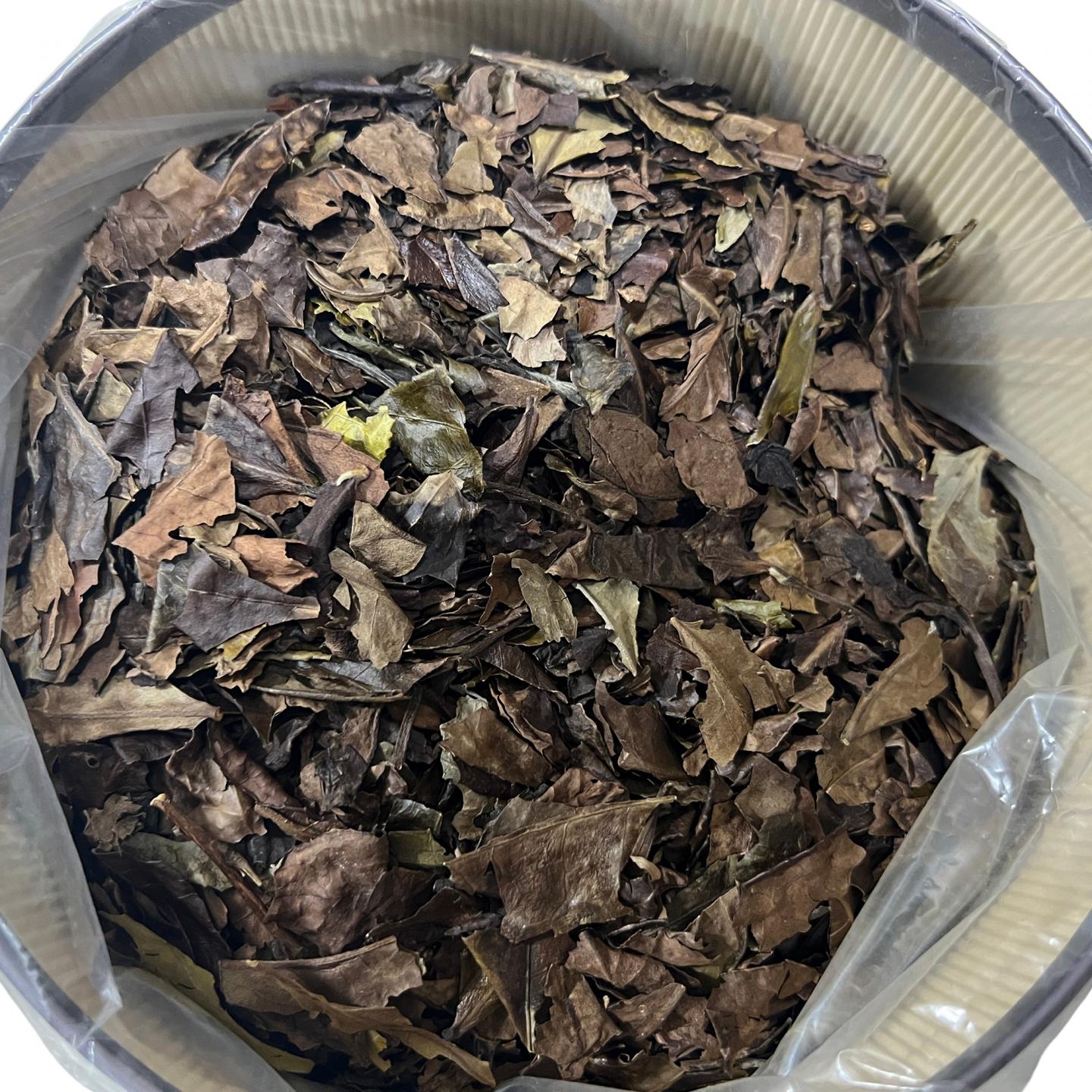 1990年代末 出口级 匀碎寿眉一罐 散茶 净重约400克 干仓